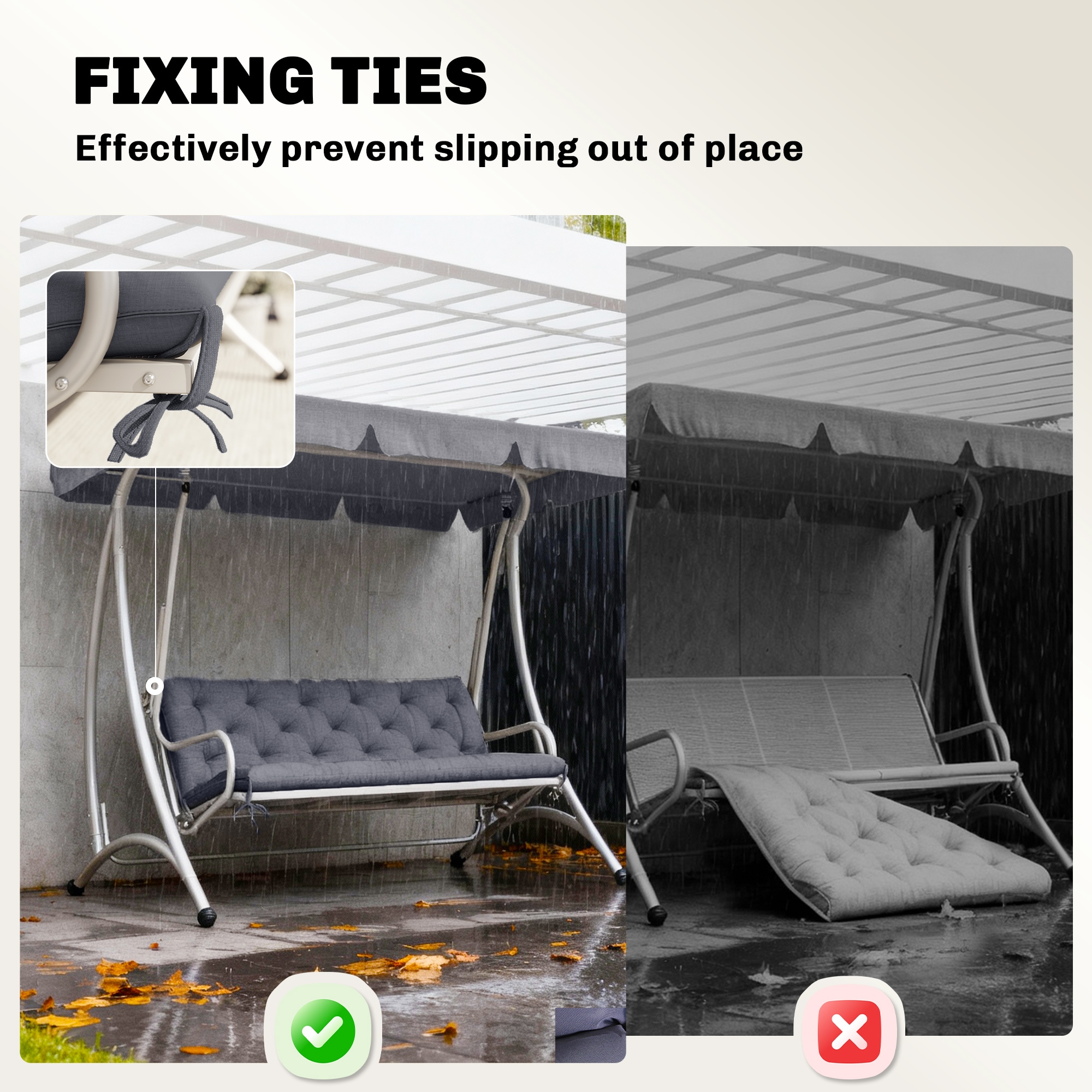 Outsunny 84B-136 Patio-Furniture-Cushions - View #5