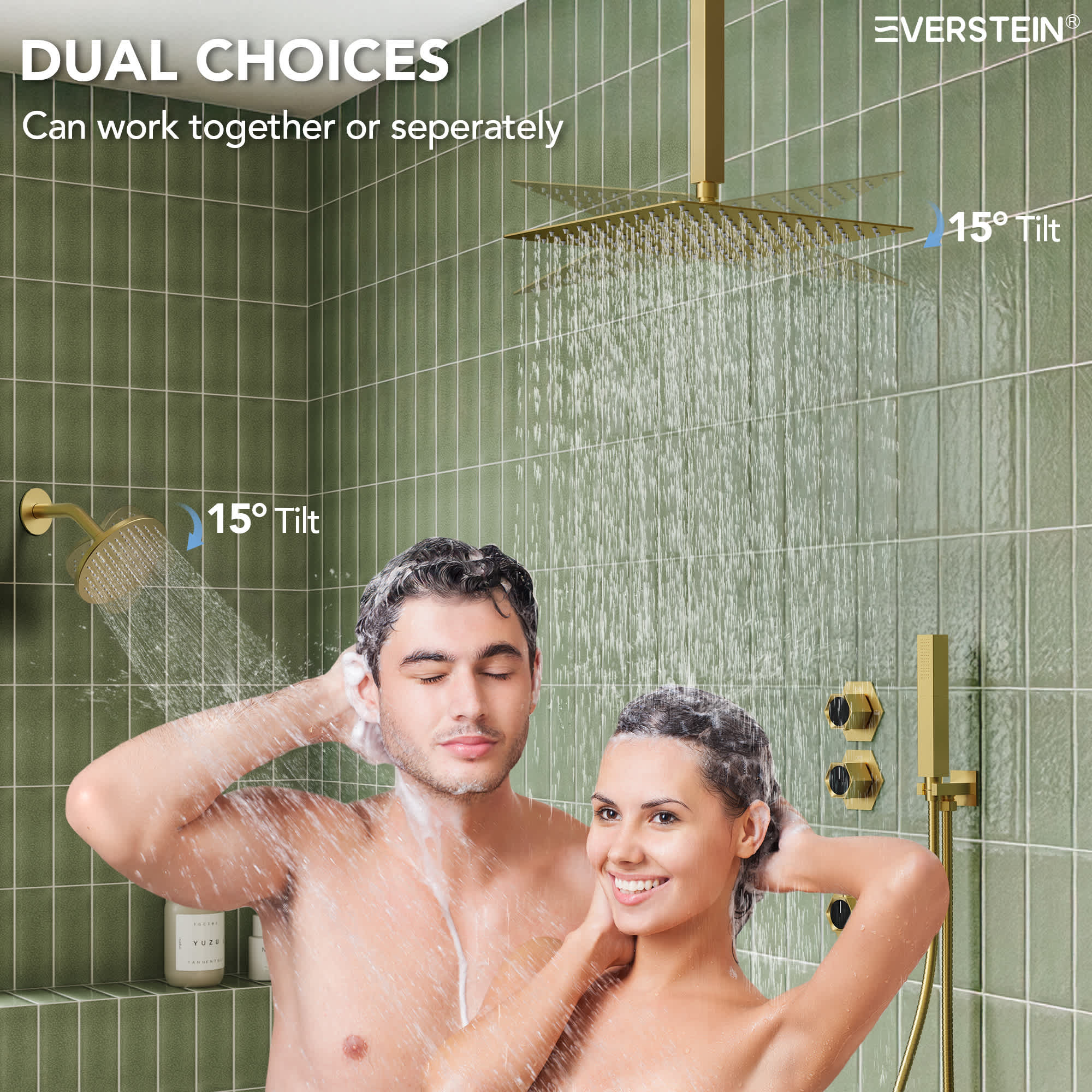 EVERSTEIN SFS-1041-GD12 Tub-Shower-Faucets - View #3