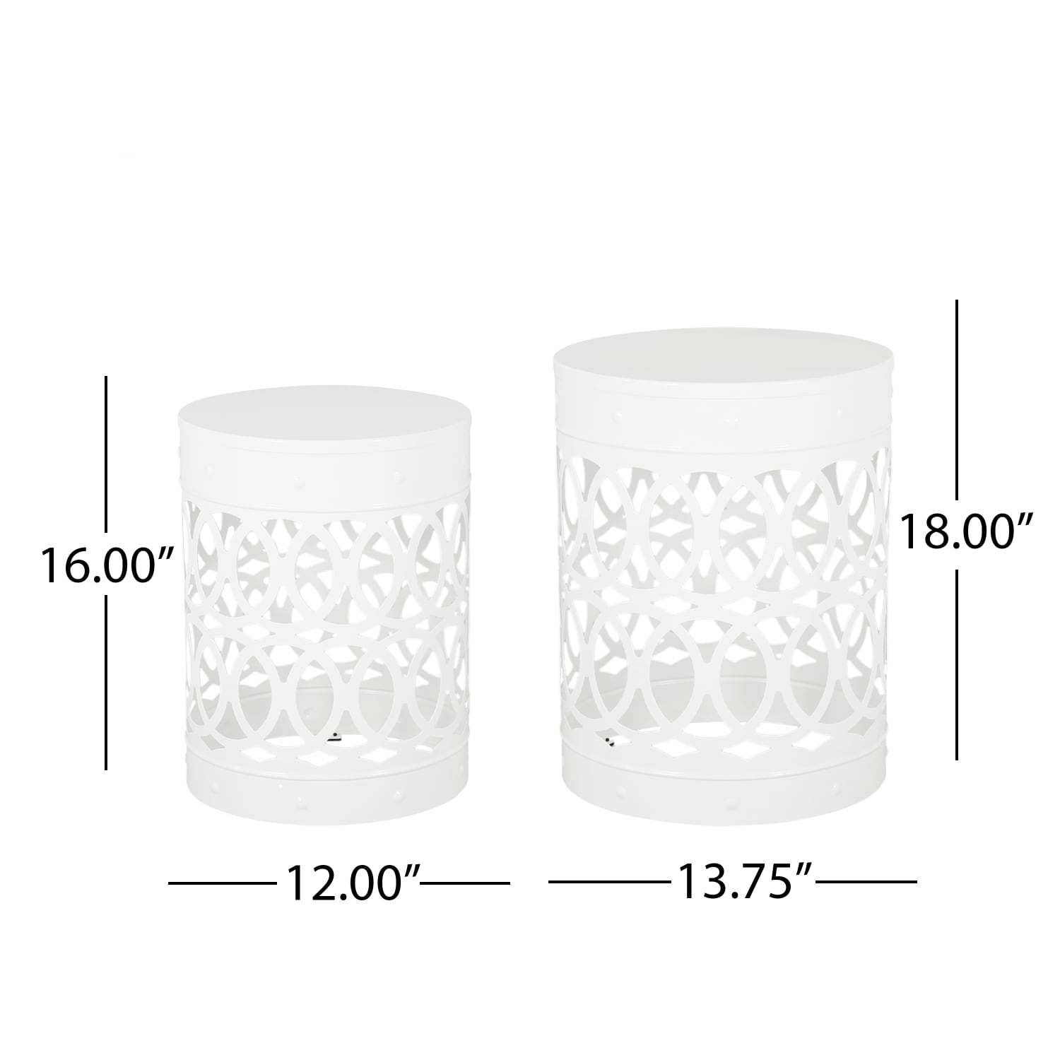 Streamdale Furniture 73606.00WHI Patio-Tables - View #5