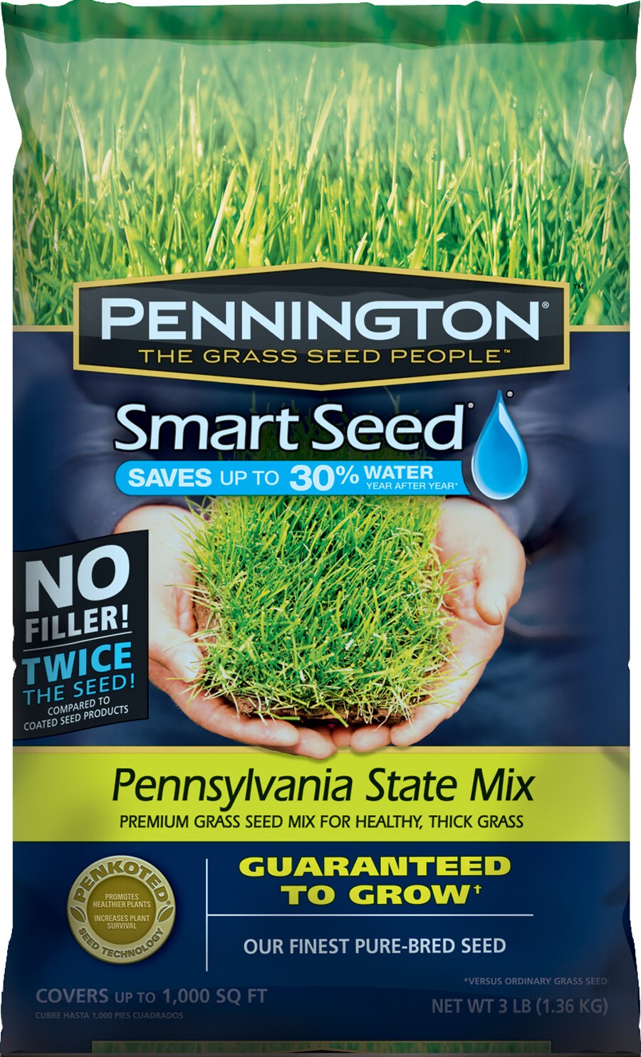 Pennington Smart Seed Pennsylvania State 3 Lb Mixture Blend Grass Seed In The Grass Seed