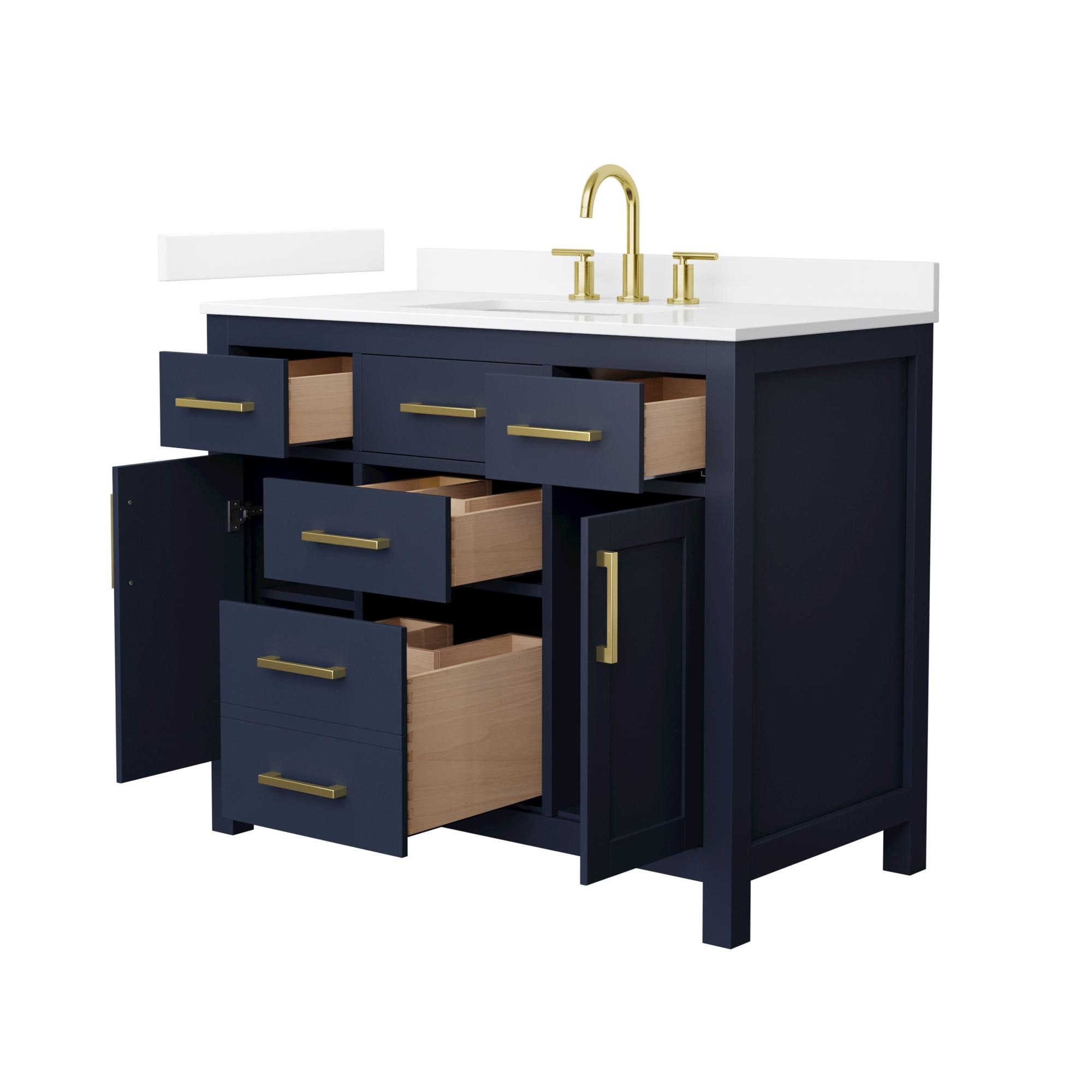 Wyndham Collection WCG242442SBLWQUS3MXX Bath-Vanity-Combo - View #2
