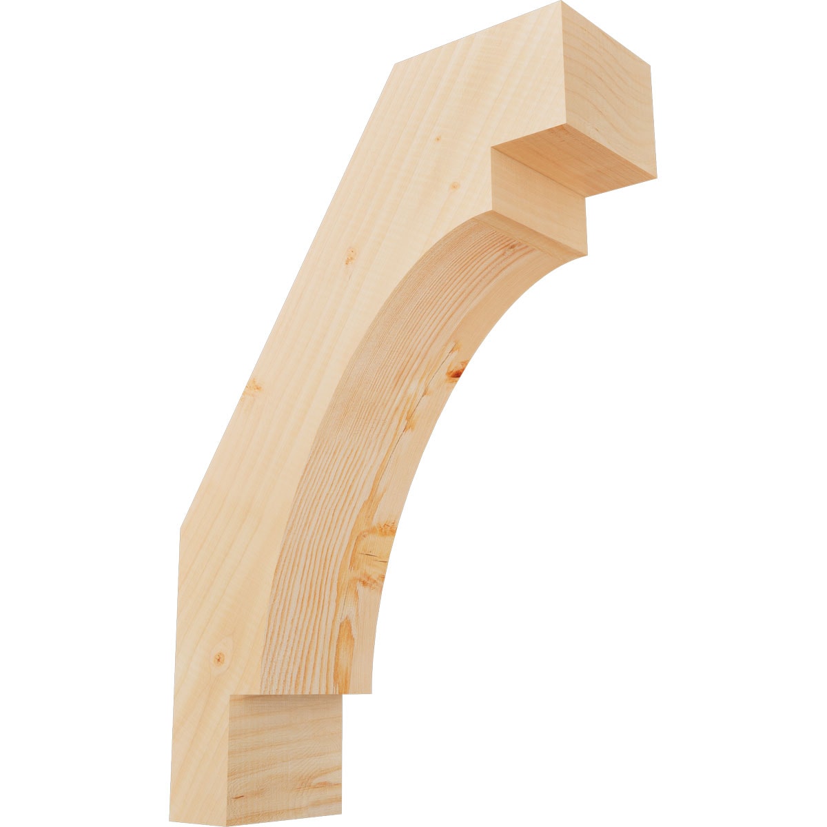 Ekena Millwork BRC06X16X24MRC00SDF 5-1/2-in x 16-in x 24-in Douglas Fir Unfinished Wood Merced Smooth Knee Brace