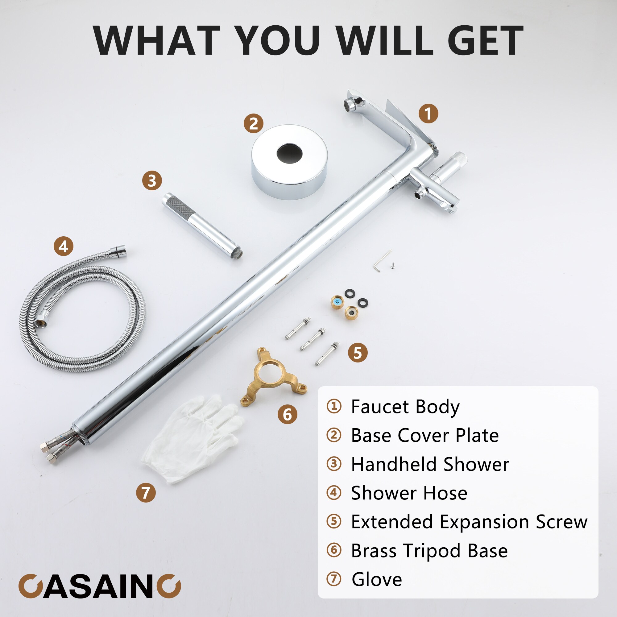 CASAINC TC12-ORB Roman-Tub-Faucets - View #9