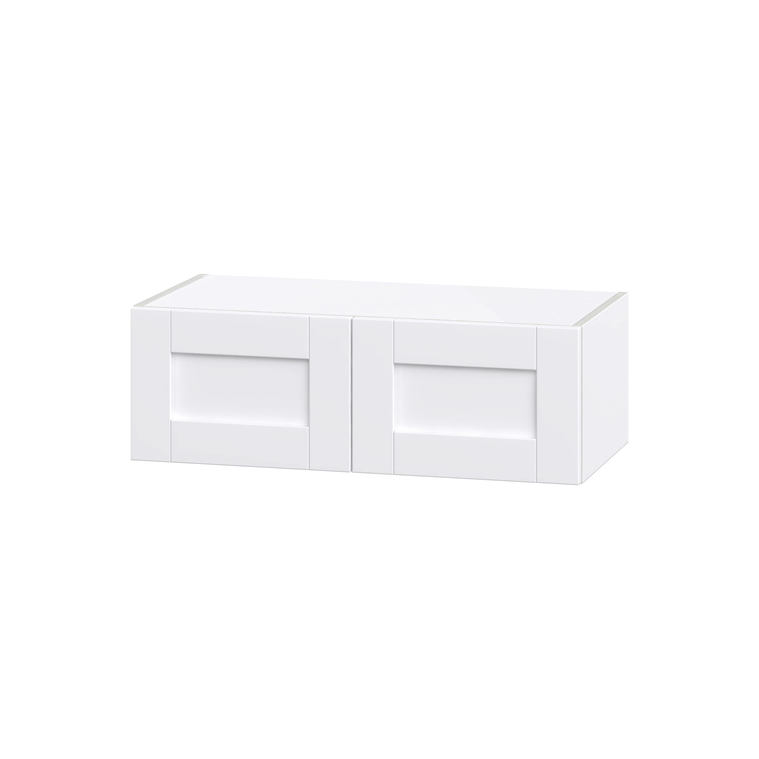 Hugo&Borg Rosemont 30-in W x 10-in H x 14-in D Glacier White Wall Fully Assembled Cabinet (Flat Panel Shaker Door Style)