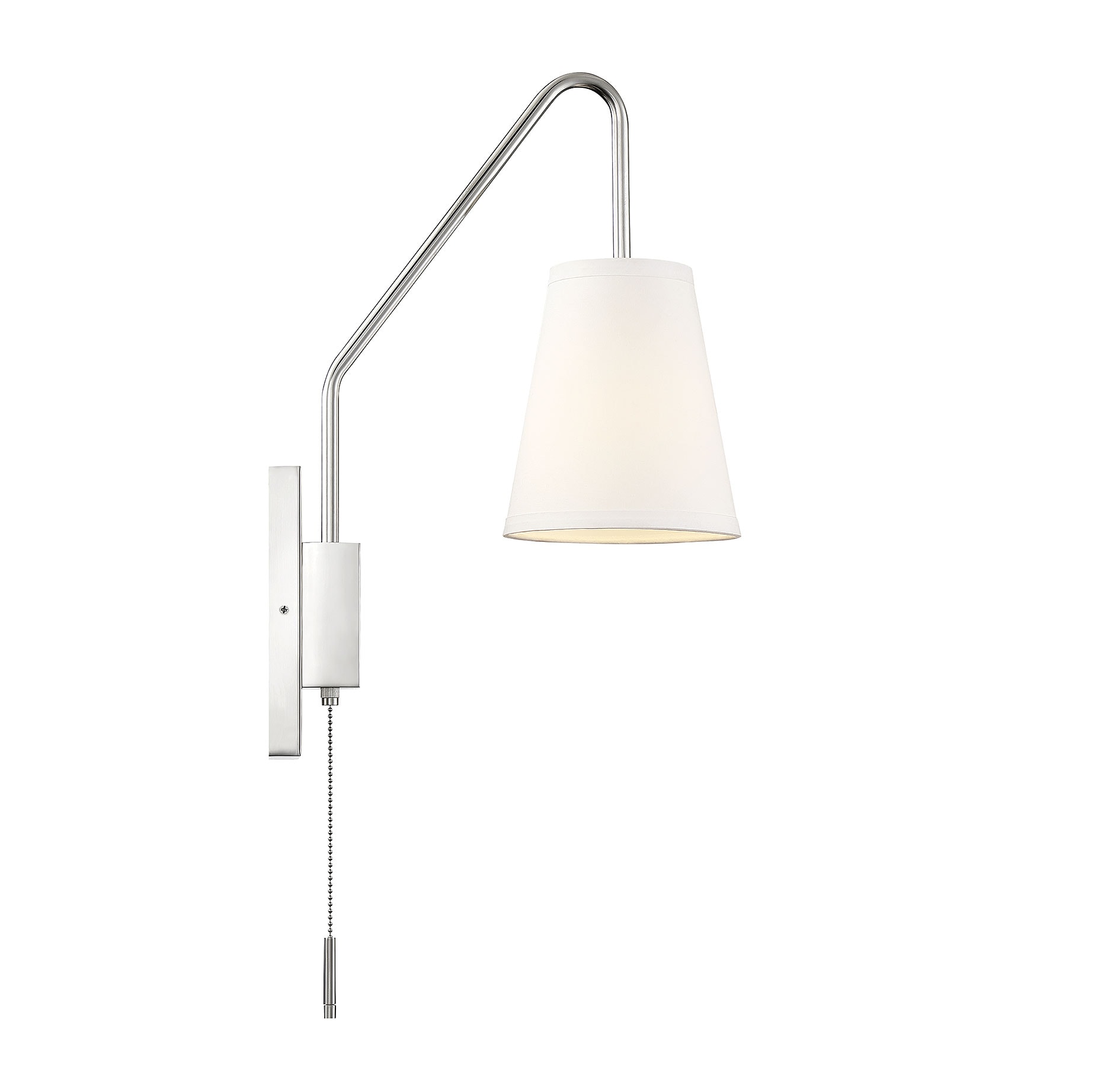 Owen Polished Nickel Dimmable Adjustable Wall Sconce