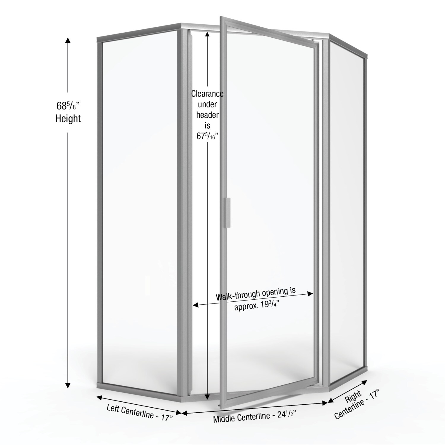 Basco DLXH60C1768OBBN Shower-Doors - View #2