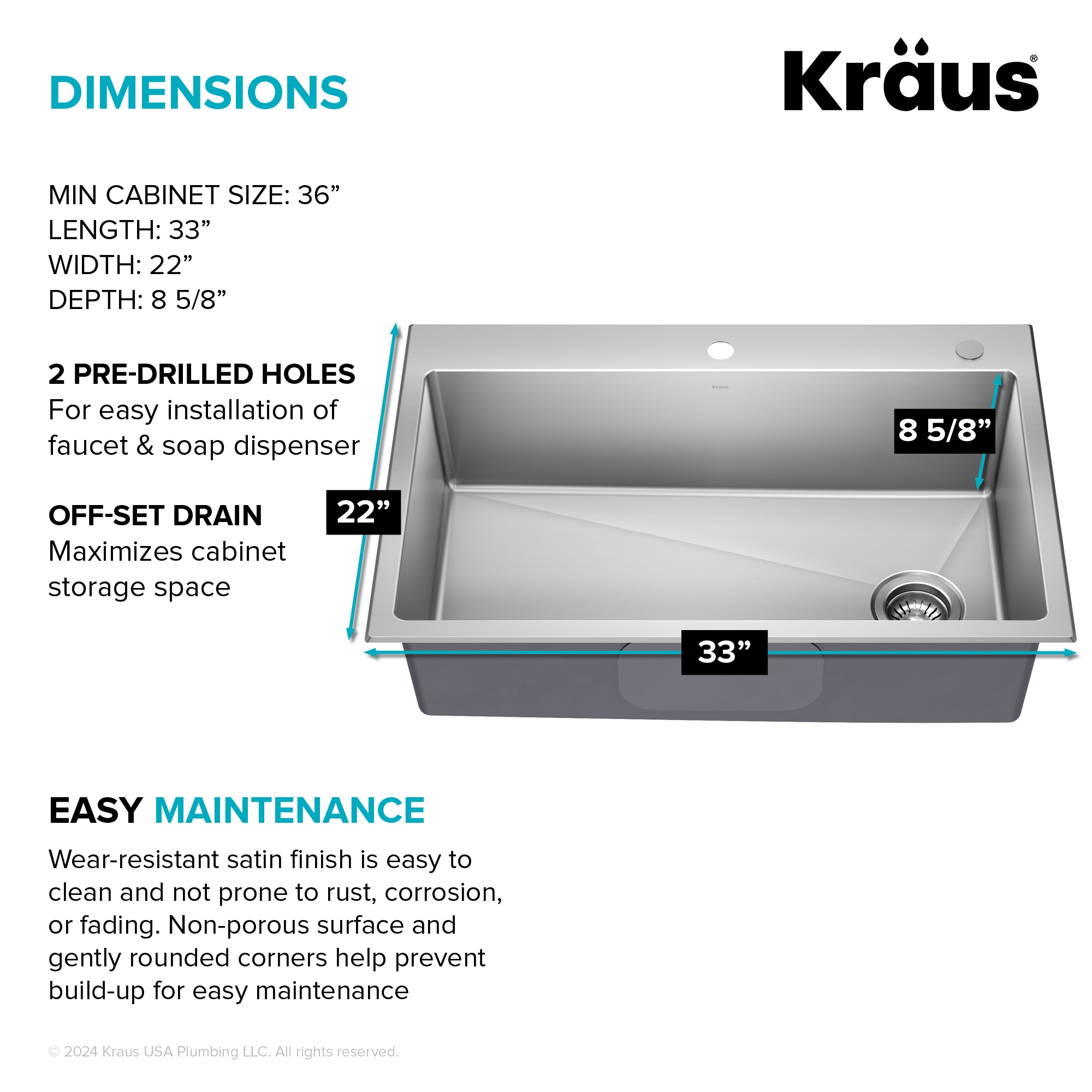 Kraus KHT640-33 Kitchen-Sinks - View #7