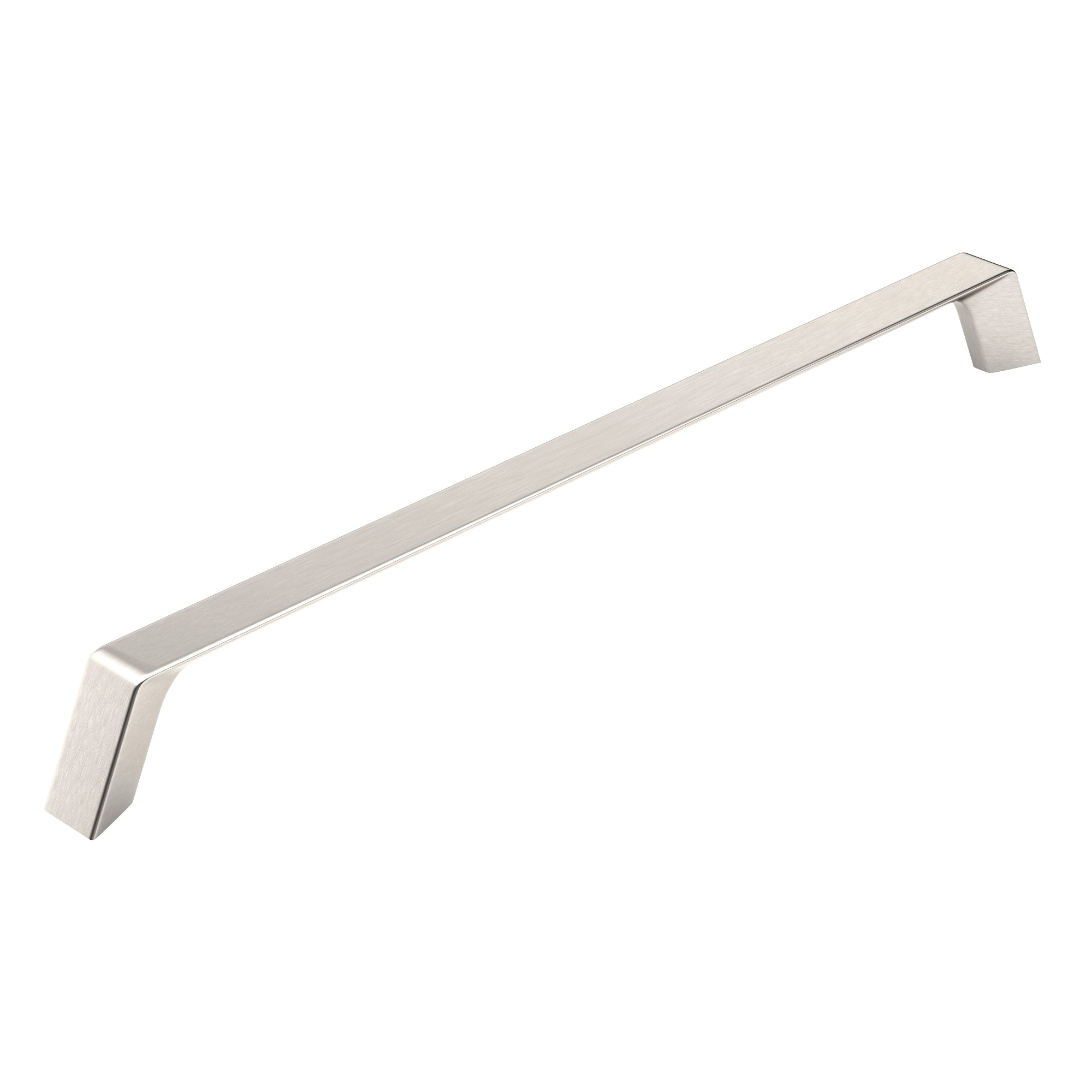 Richelieu BP7348256195 Avebury 10-1/8-in , 256mm Center to Center Brushed Nickel Rectangular Handle