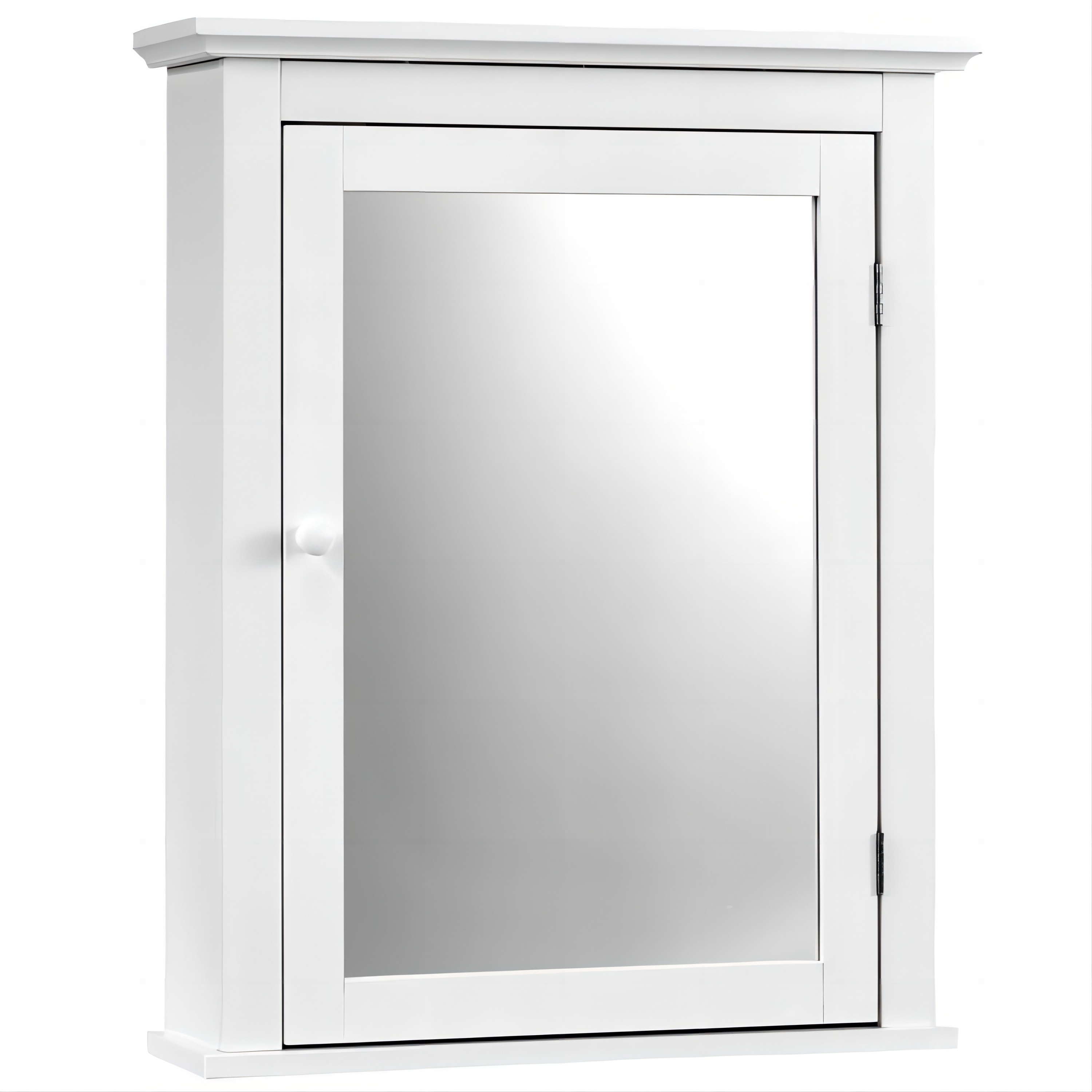Forclover HYFE-59321WH 22-Inches x 27-Inches Surface Mount White Mirrored Rectangle Medicine Cabinet