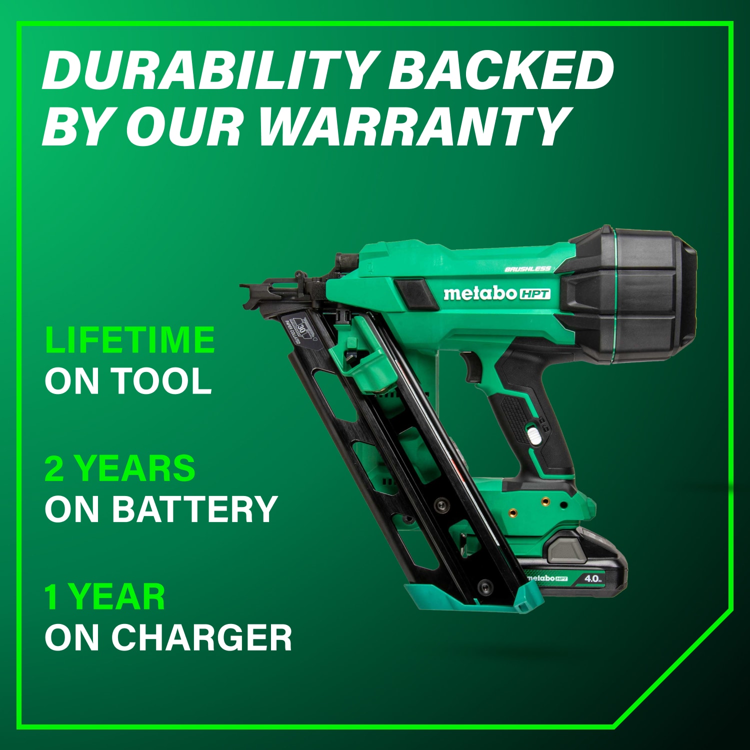 Metabo HPT NR1890DCAM Cordless-Nailer - View #12