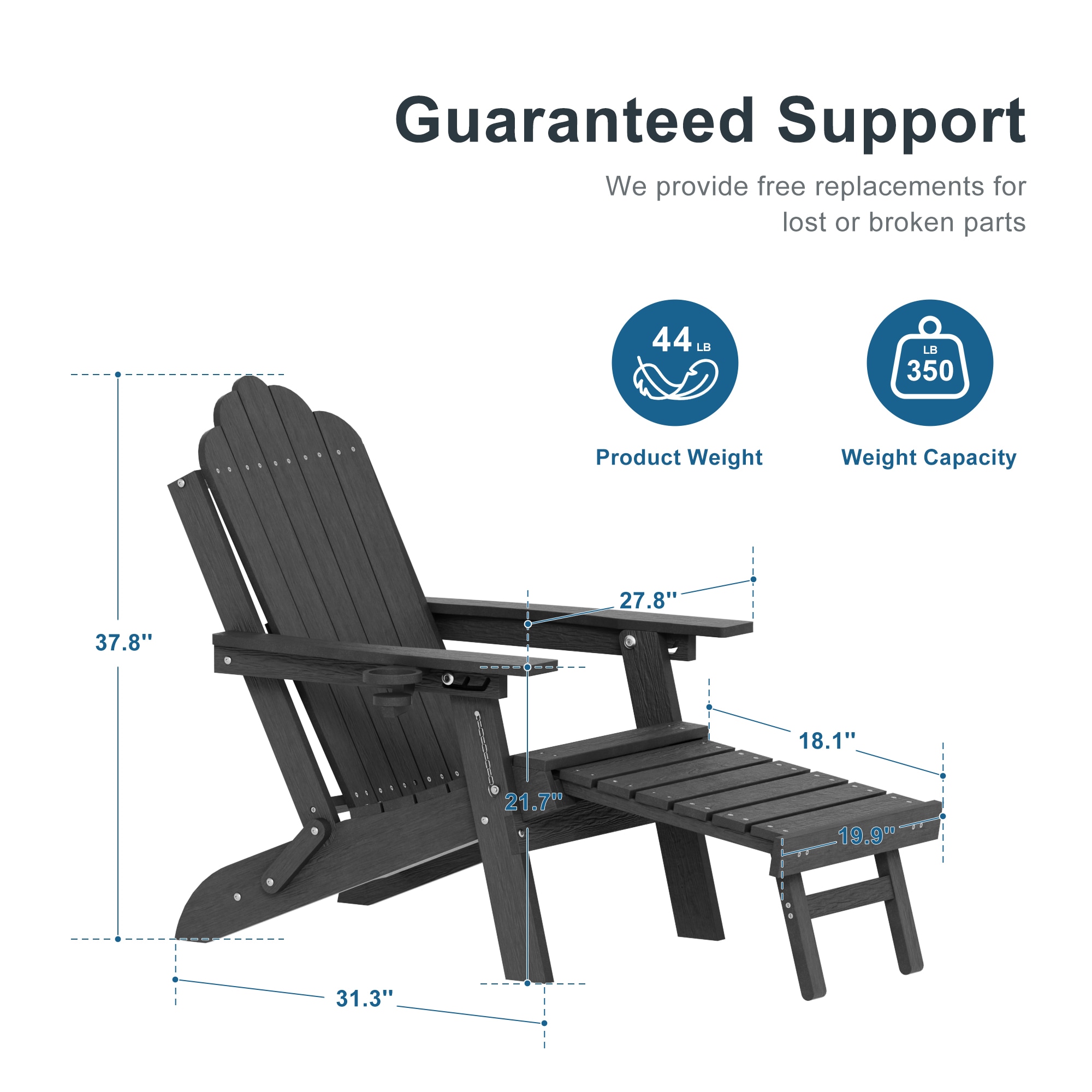 Sonkuki SD-RC-61-BK Patio-Chairs - View #2