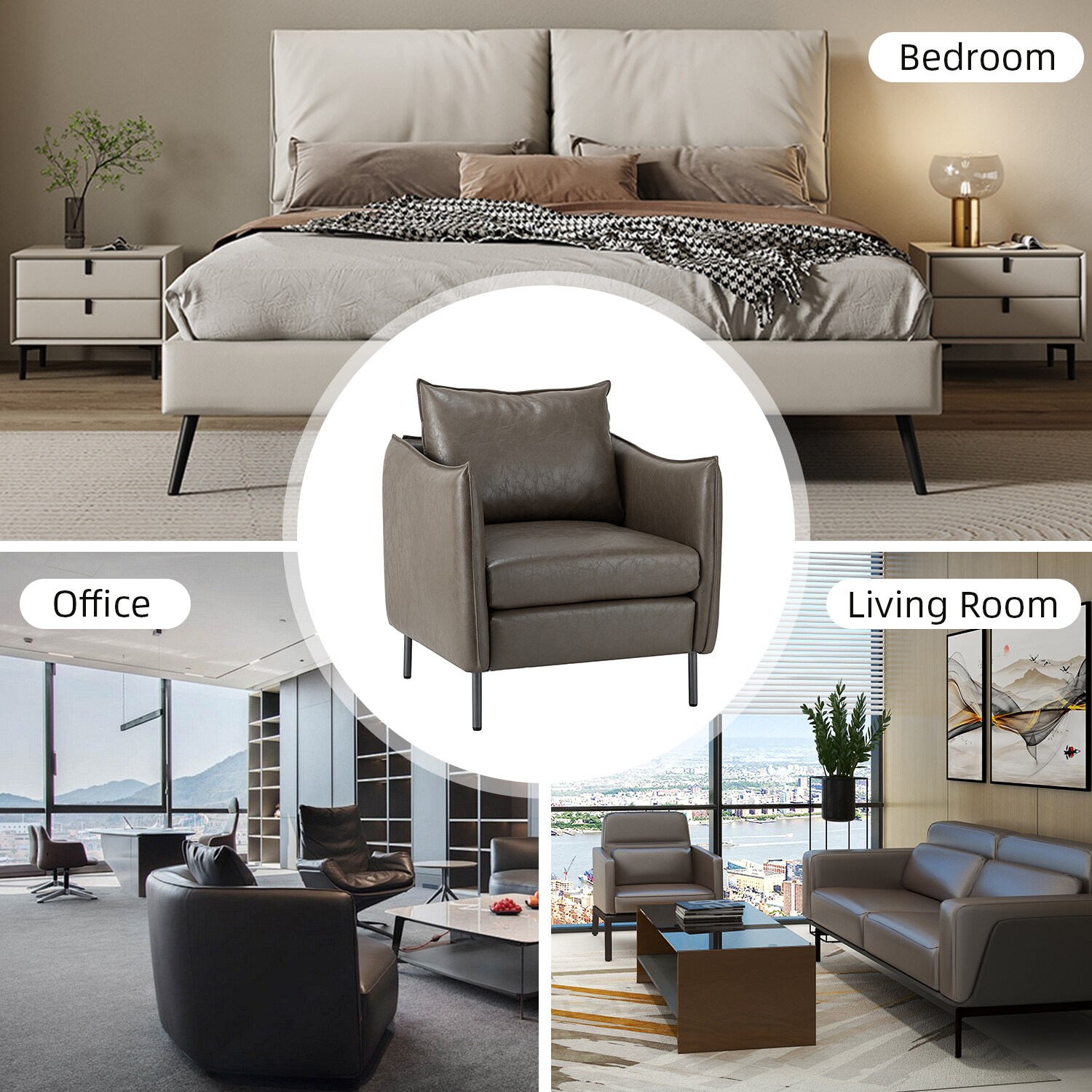 14 Karat Home CHM0607-GREY chairs - View #4