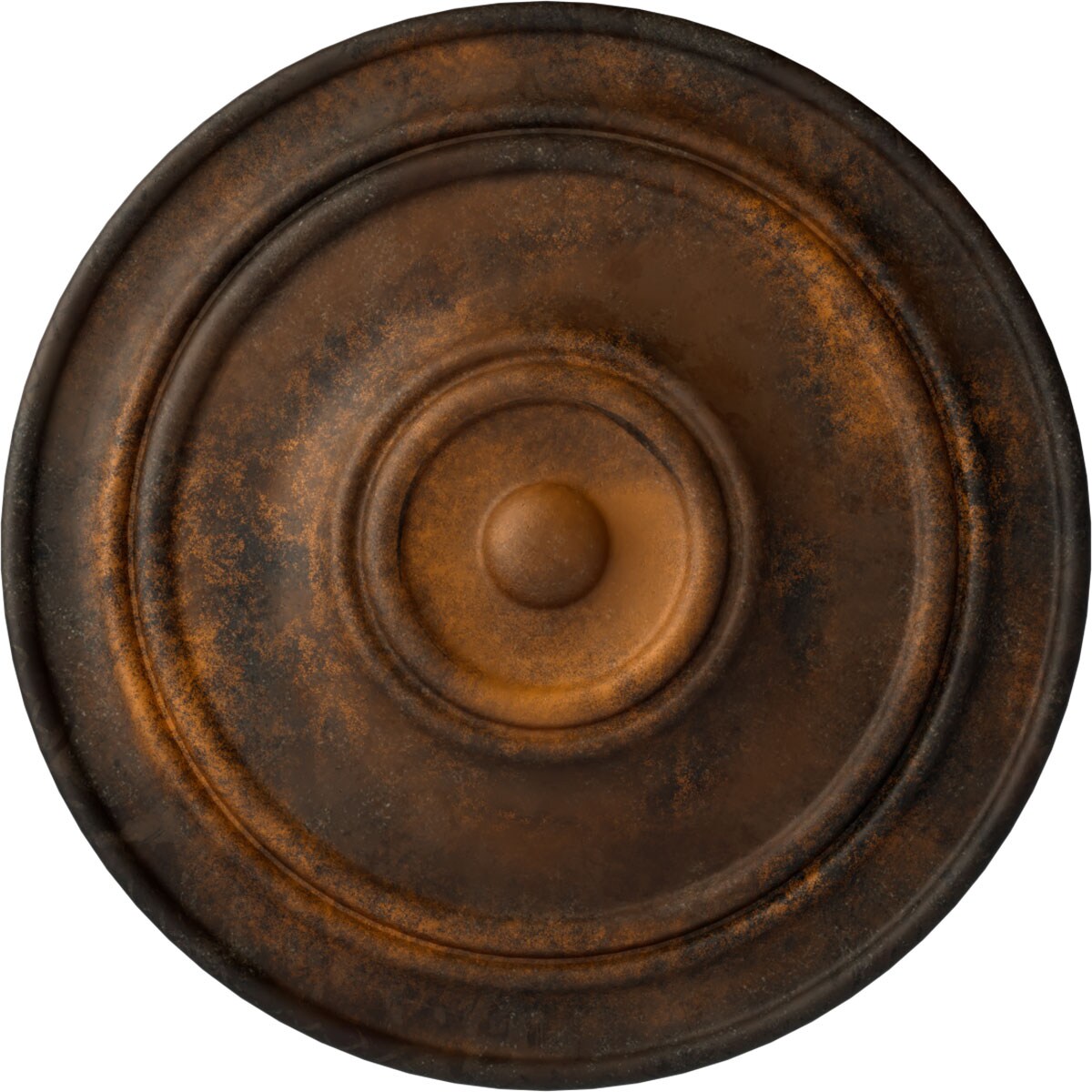 Ekena Millwork CM22CLRUS Classic 21.875-in W x 21.875-in L Rust Polyurethane Ceiling Medallion