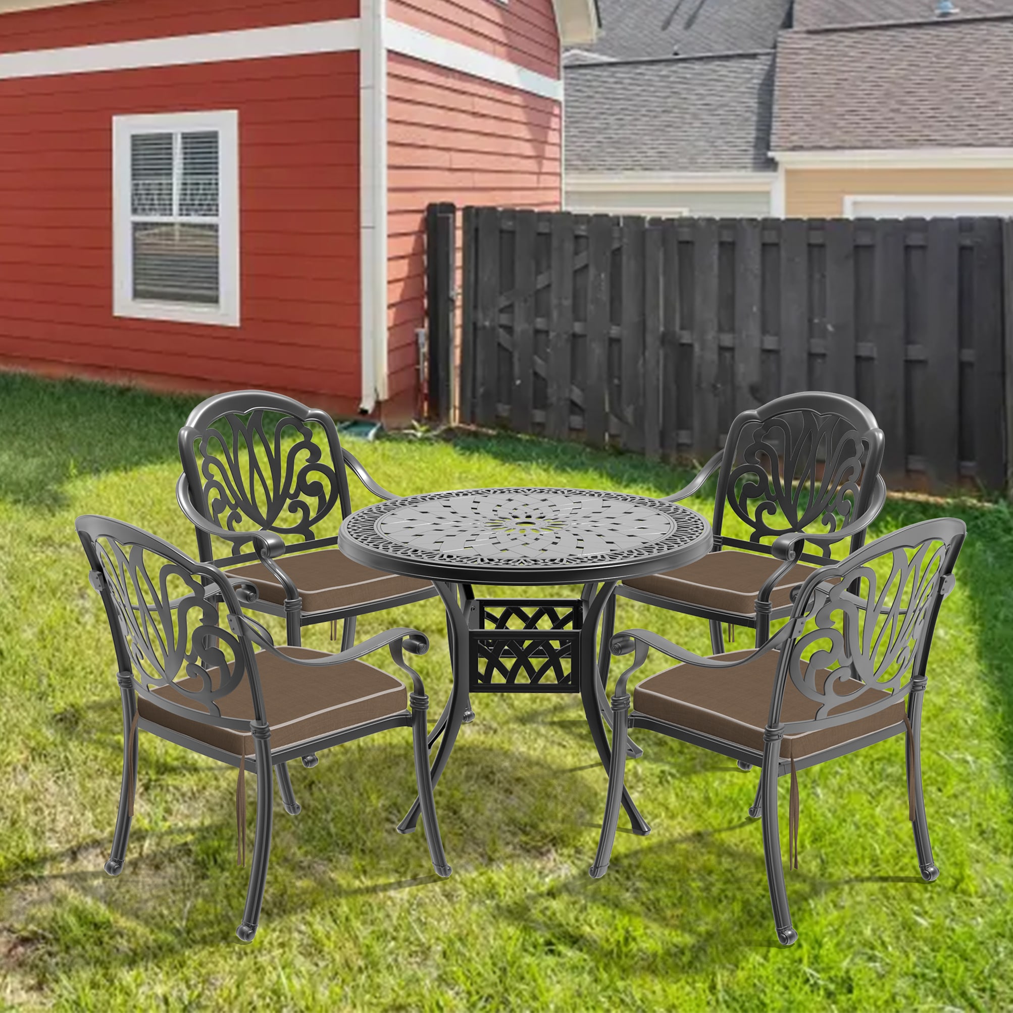 Kahomvis NICE-QP1092-116 Patio-Dining-Sets - View #2