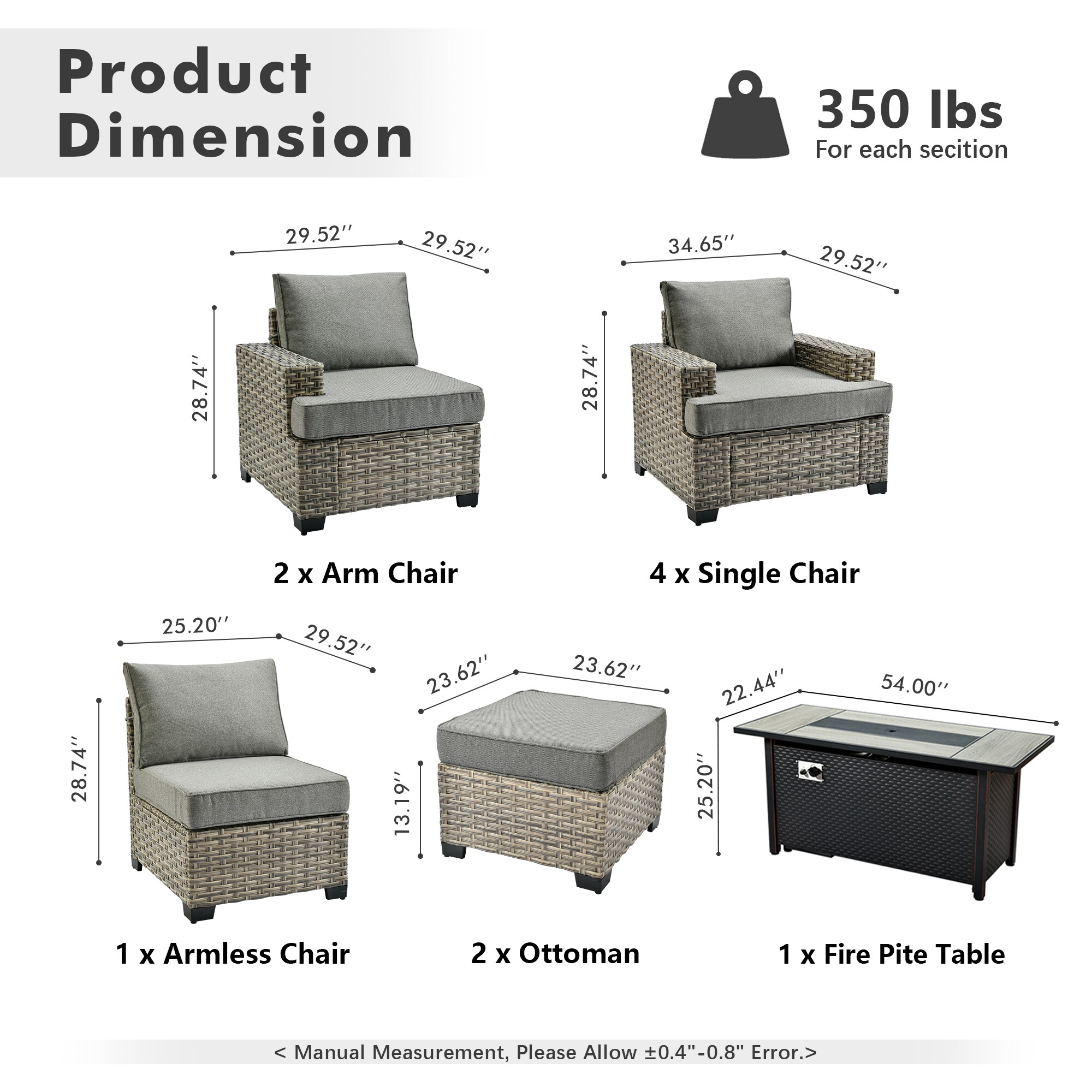 ALTRIGUS 6L-CFP8503-TBS210-AL Patio-Conversation-Sets - View #3