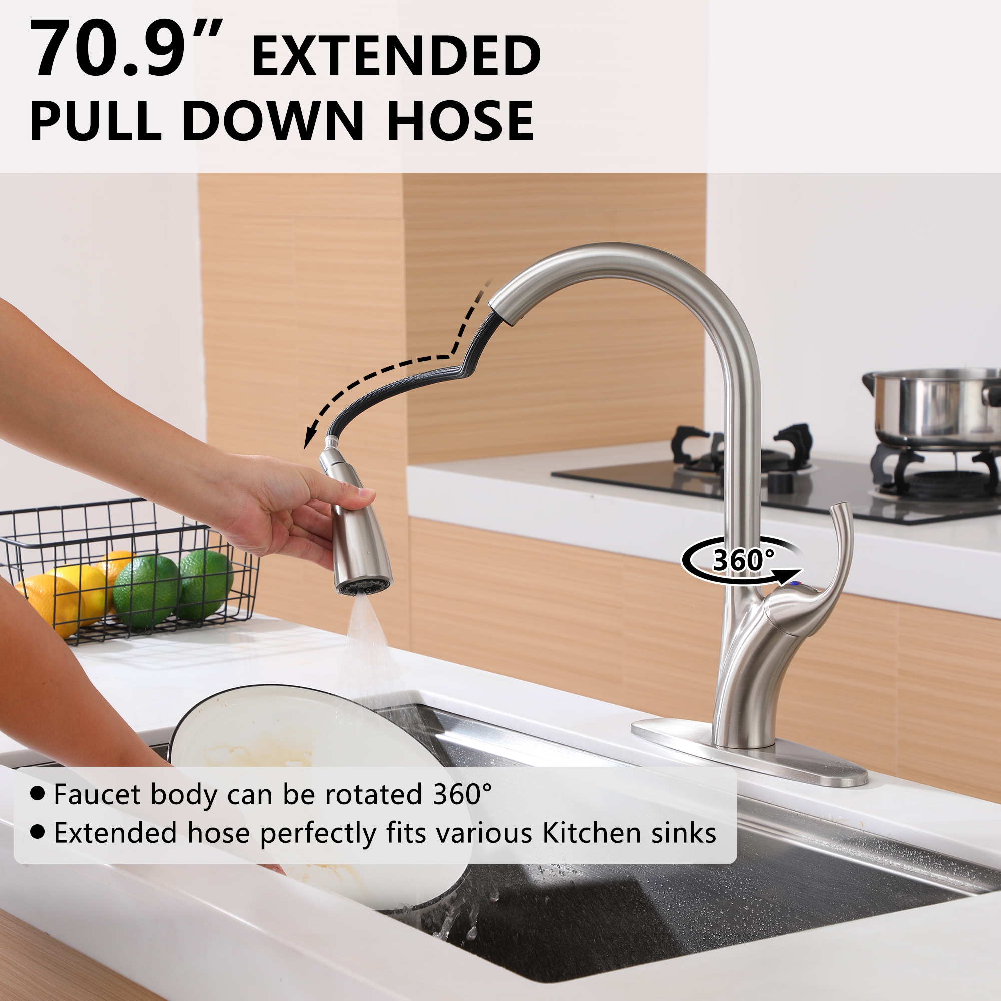 Mondawe AM-K149-BN Kitchen-Faucets - View #8
