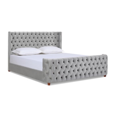 Brooklyn Beds At Com, Antique White Queen Brooklyn Tufted Headboard Bed