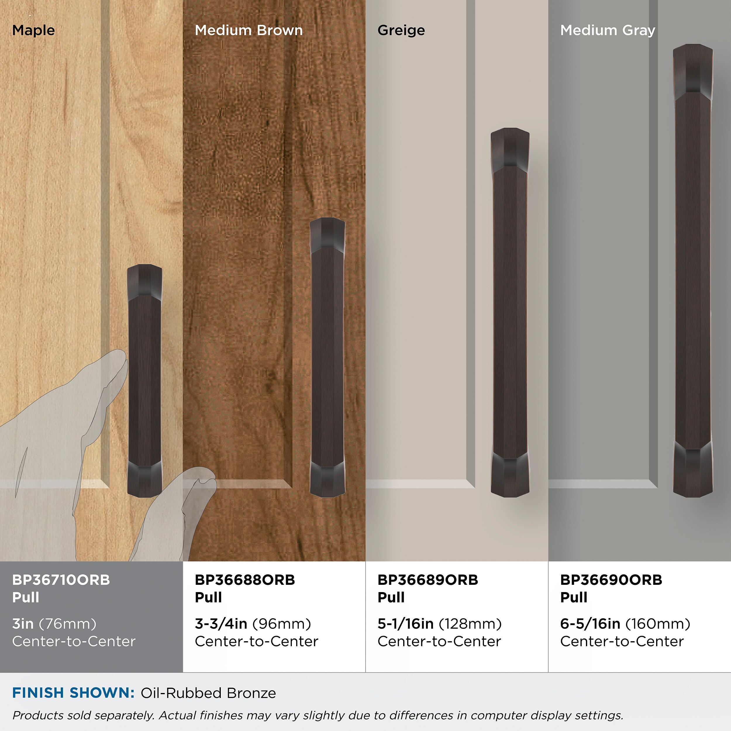 Amerock BP36710ORB Cabinet-Pulls - View #8