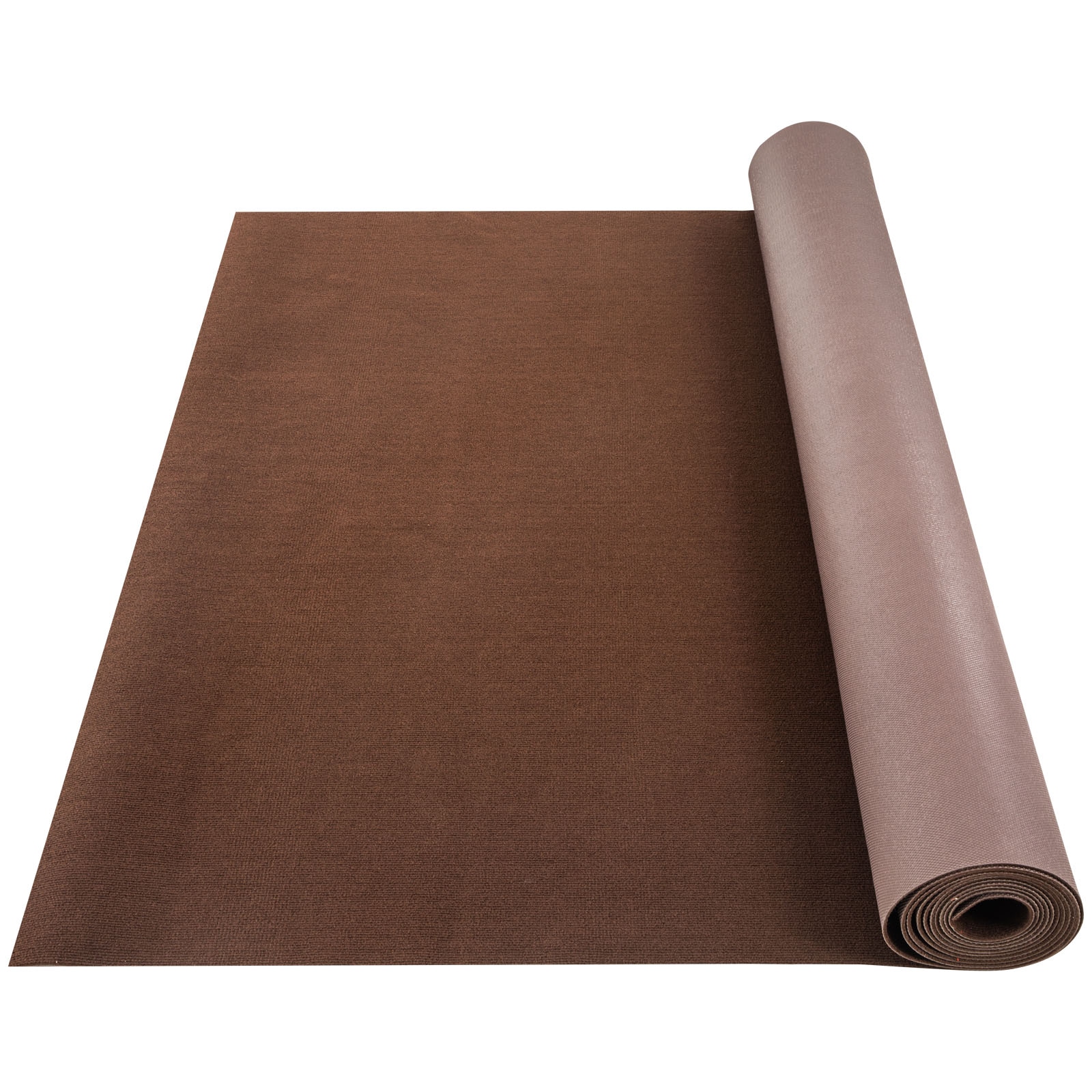 VEVOR JZXWDTSZ1.84ML0EVV0 Deep Brown Brown 20.06-oz sq yard Polyester Plush Indoor or outdoor Carpet