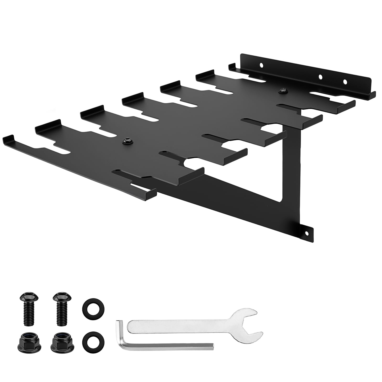 ITOPFOX 2-in-1 Pipe and Parallel Clamp Rack Organizer Wall Mounted Clamp Storage Rack for Woodworking Clamps Heavy Duty Alloy Steel Holds up to #LIT0811I077