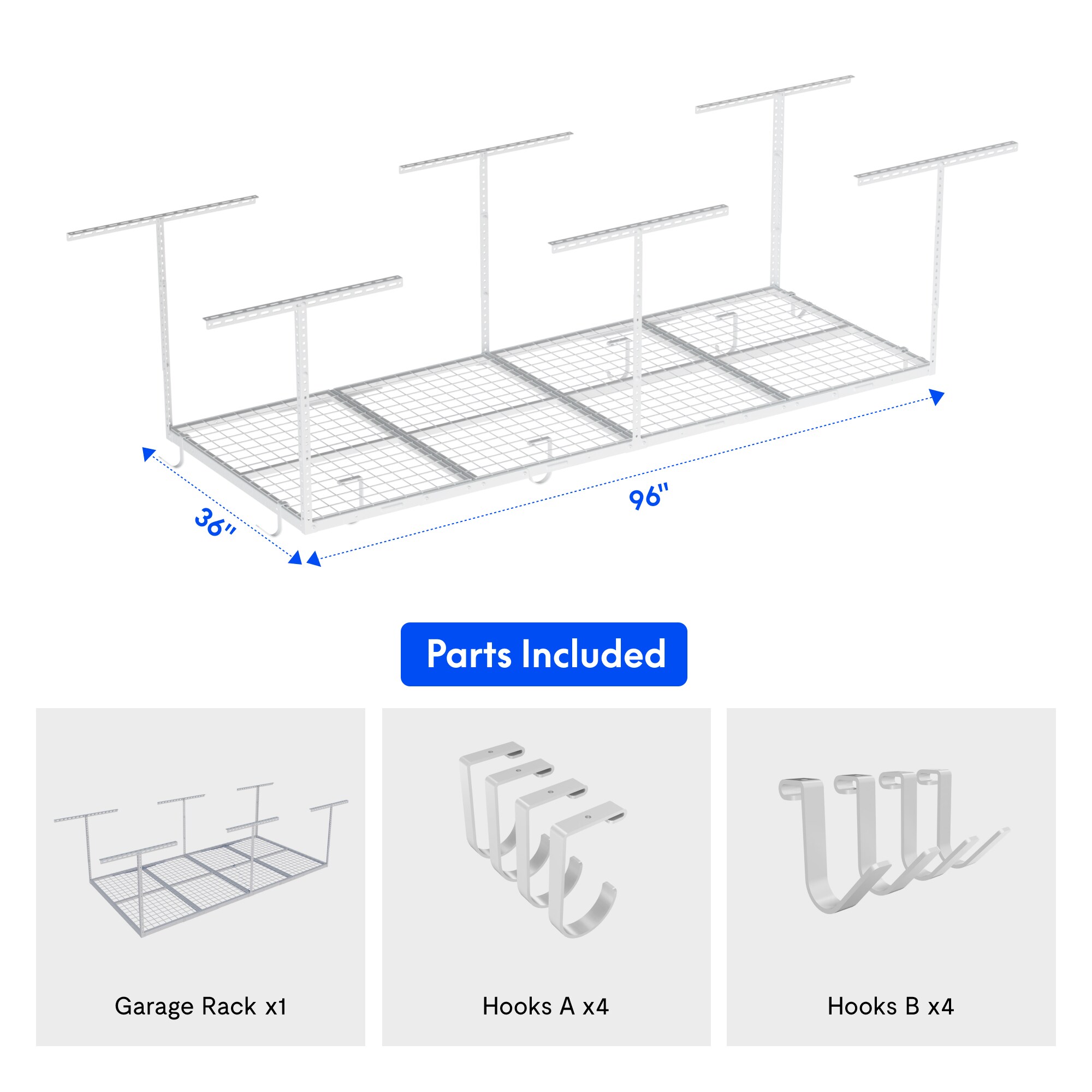 Fleximounts OHK38-E Overhead-Garage-Storage - View #6