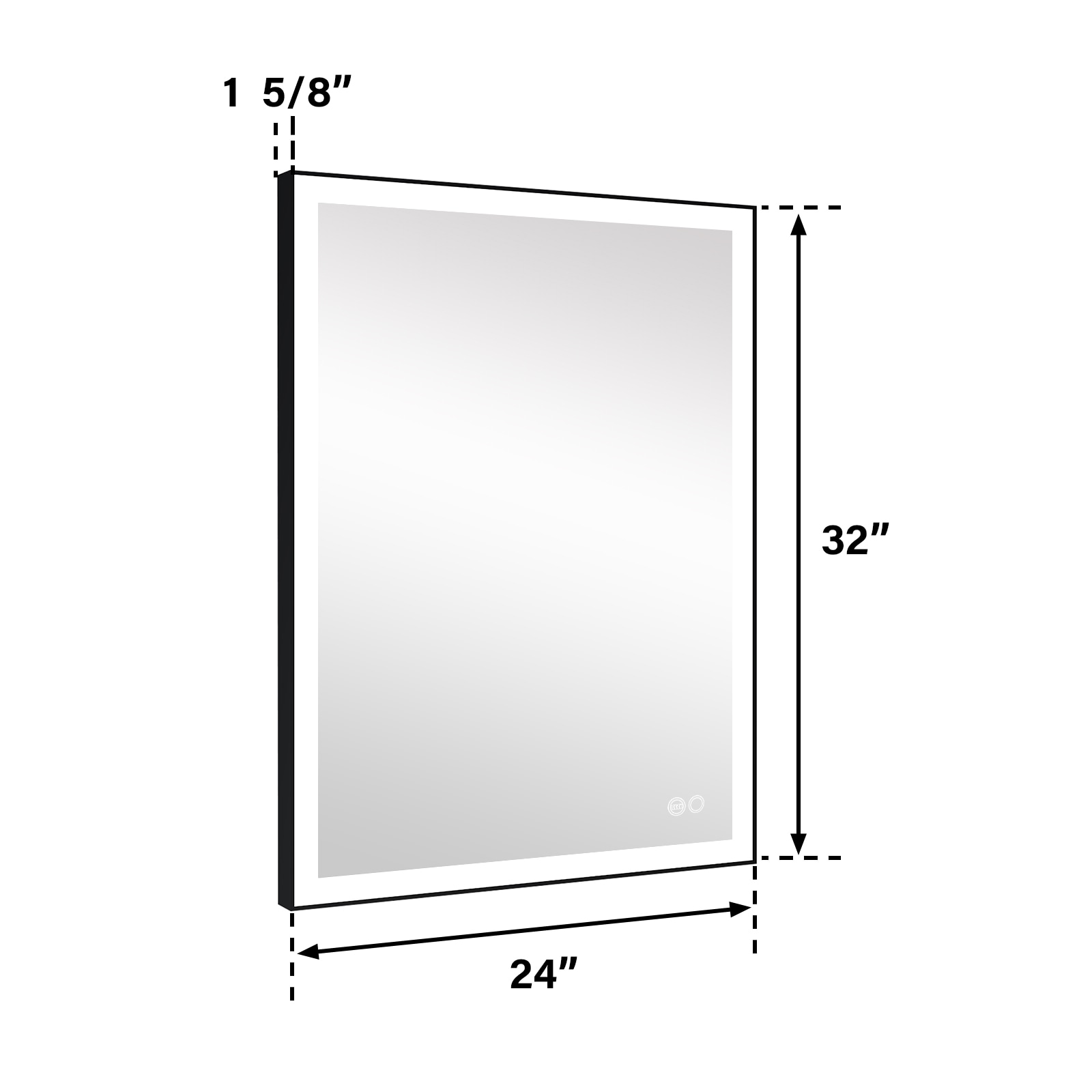 Forclover MEAM-5F2432MB Framed-Bath-Mirrors - View #14