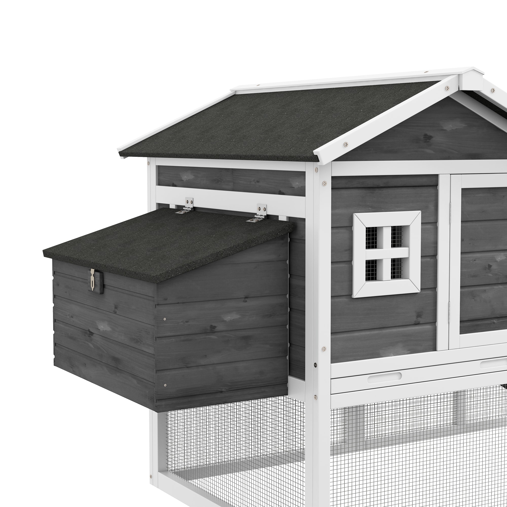 PawHut X-D51-135 Chicken-Coops-Rabbit-Hutches - View #7