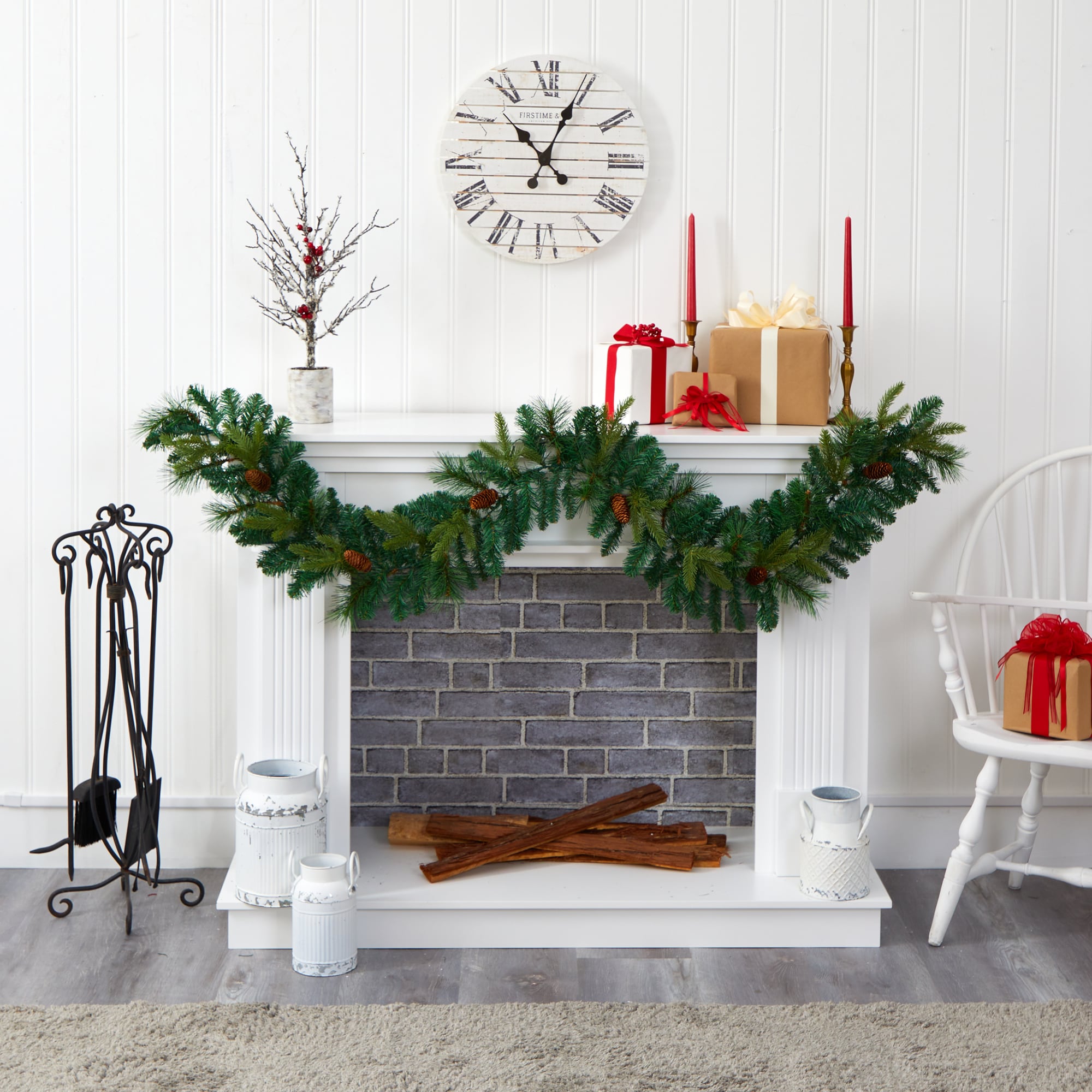 Nearly Natural W1107 Artificial-Christmas-Garland - View #6