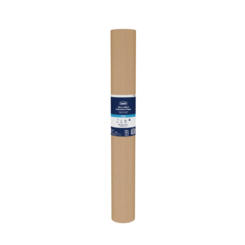 Lowe's Standard Floor Protection 35-in x 100-ft Non-adhesive Craft Builder's paper