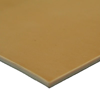 Silicone Sheet No Backing Smooth Finish 0.125 Thickness Orange 60A Durometer 12 Width 12 Length 