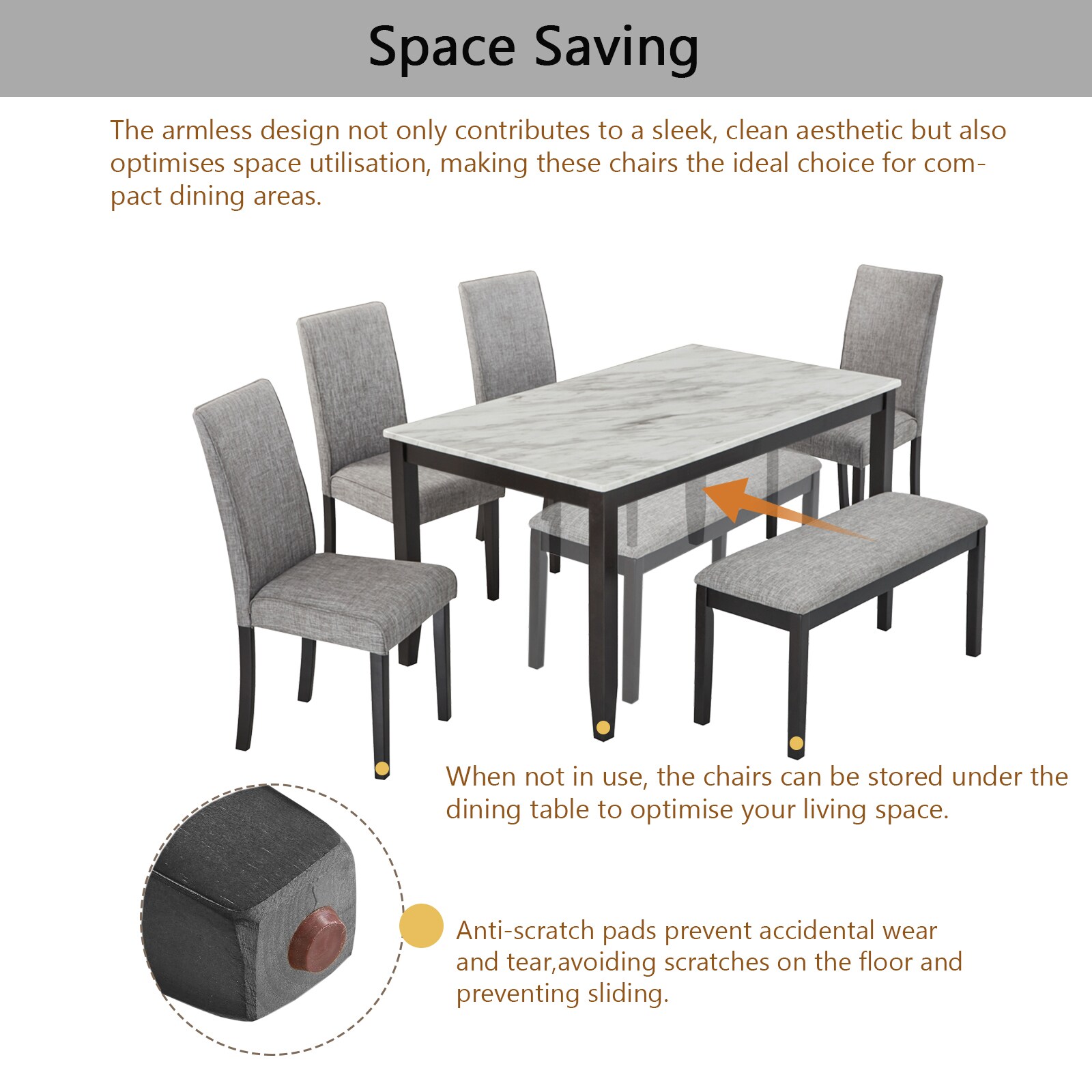 Siavonce XH00057 Dining-Sets - View #6