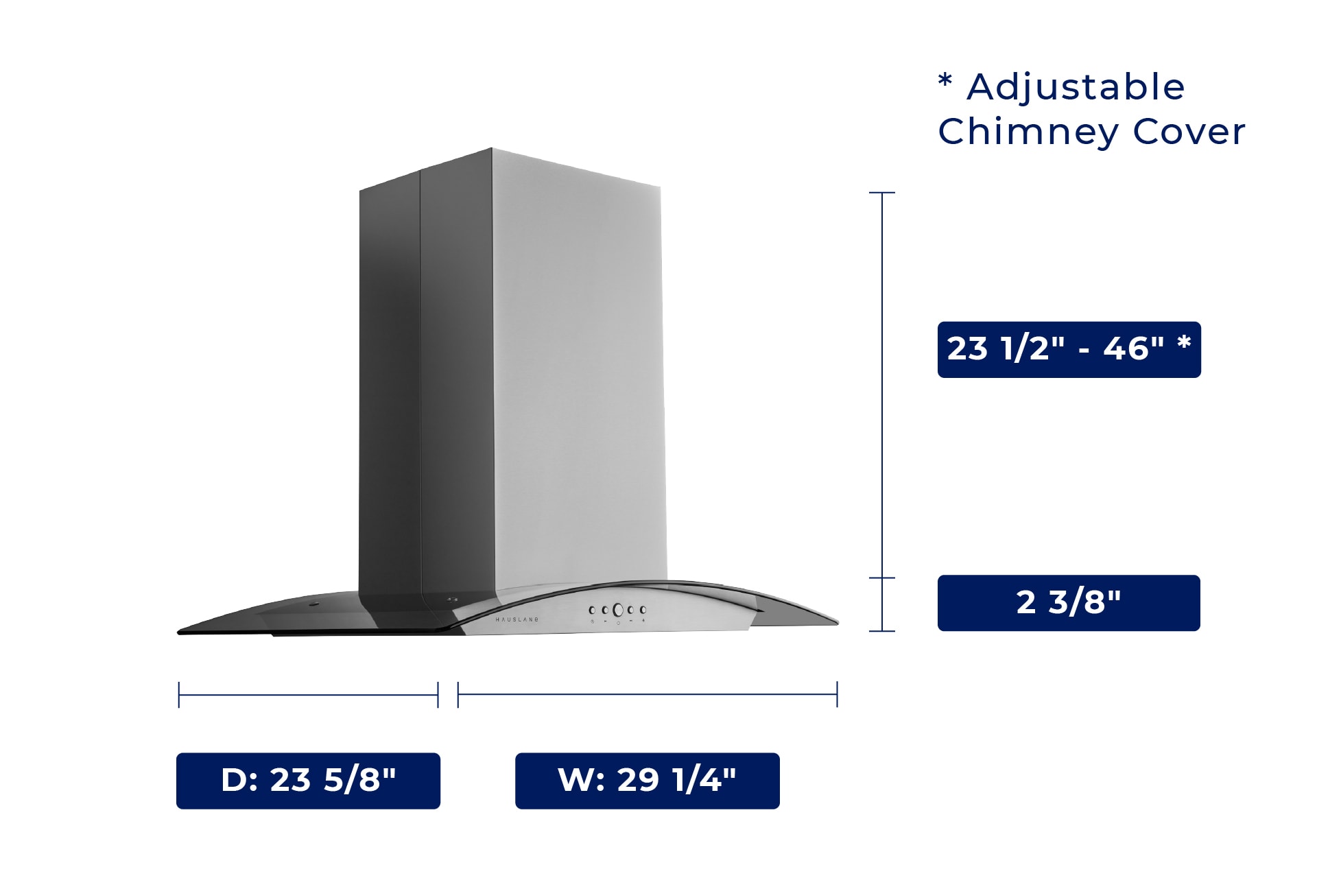 Hauslane IS-200SS-30 Island-Range-Hoods - View #15