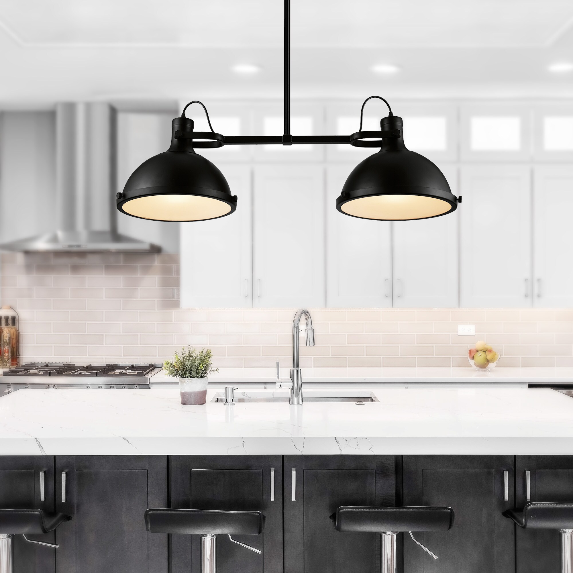 CWI Lighting 9760P37-2-101 Strum 2 -Light Black Rustic For Use in Bathrooms, Bedrooms, Dining Rooms, Foyers, Kitchens, Living Rooms Chandelier