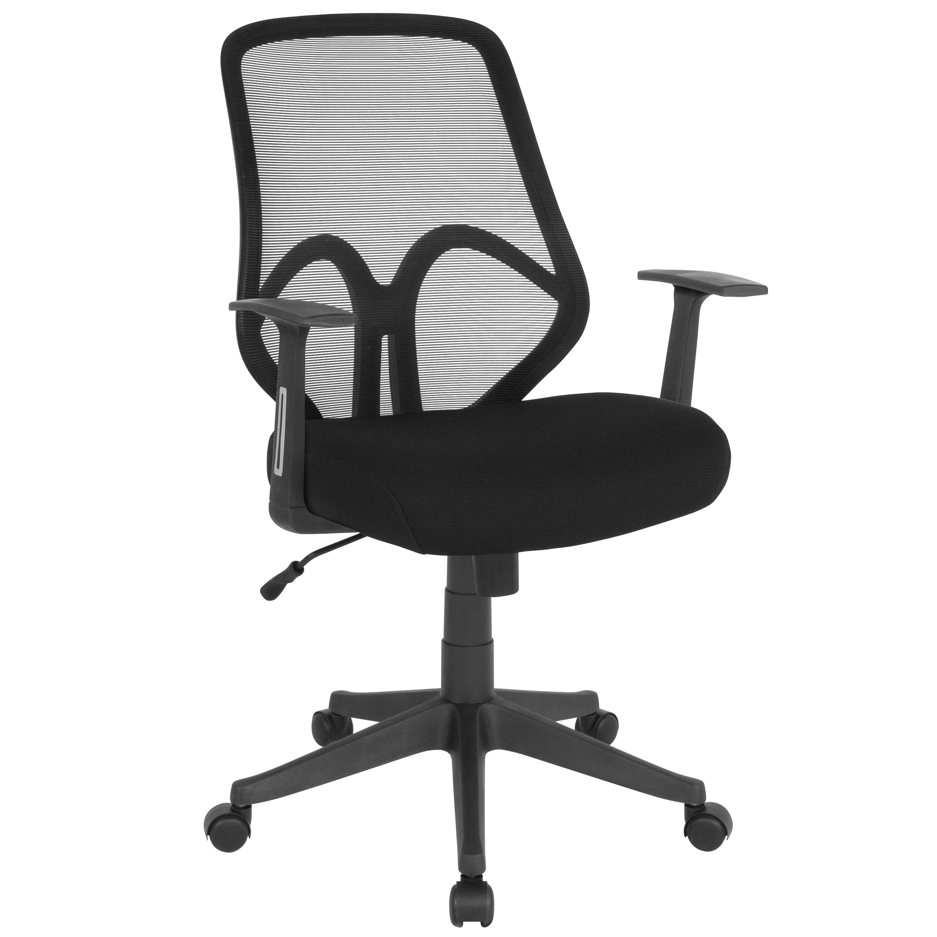 flash furniture black contemporary adjustable height swivel executive chair