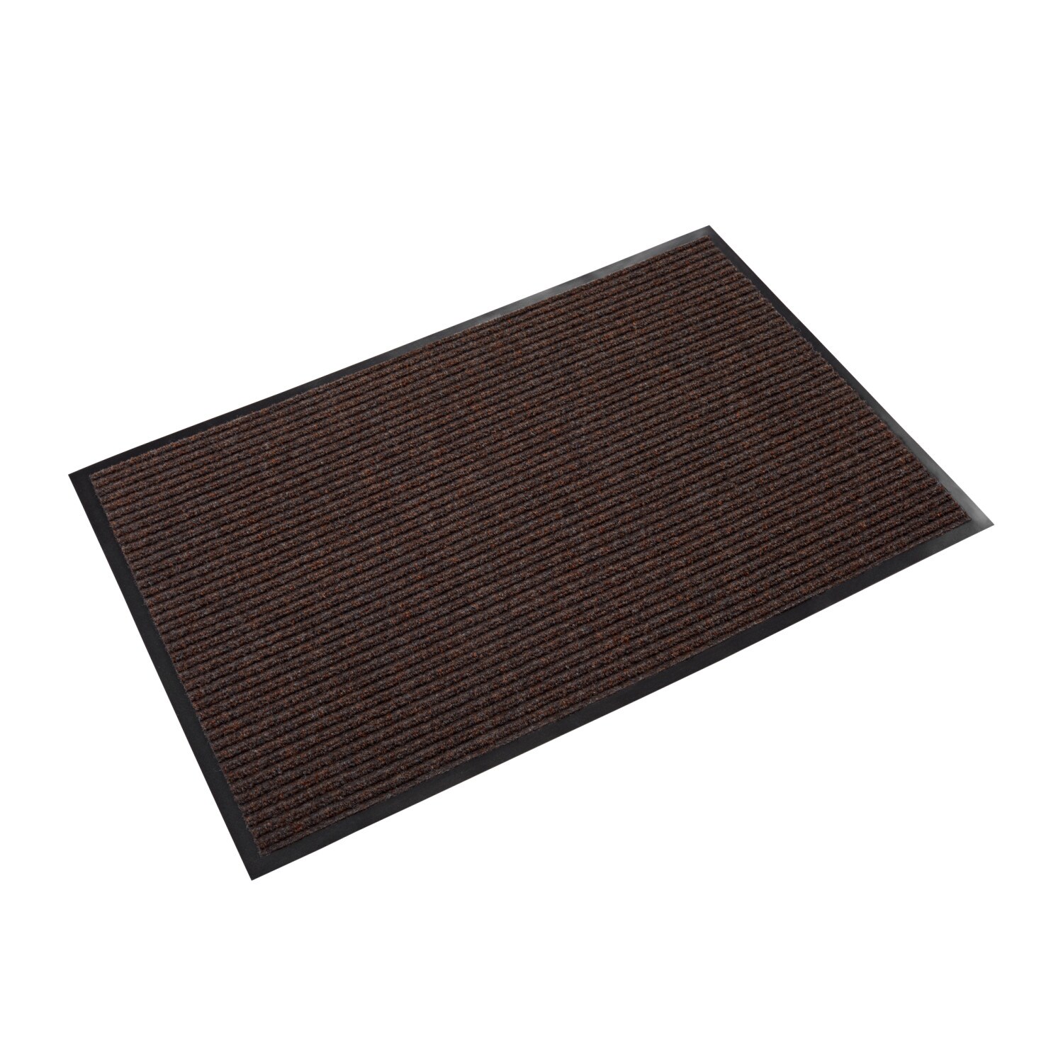 Chevron Rib Charcoal 4 Ft. x 6 Ft. Commercial Door Mat