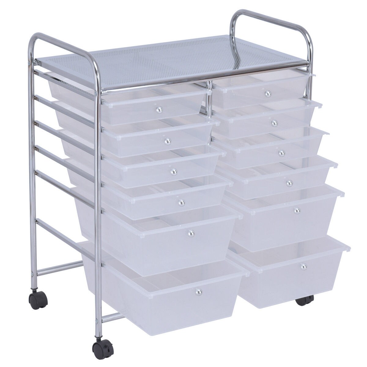 Goplus 34.2-in 15-Drawer Rack Utility Cart in the Utility Carts department  at