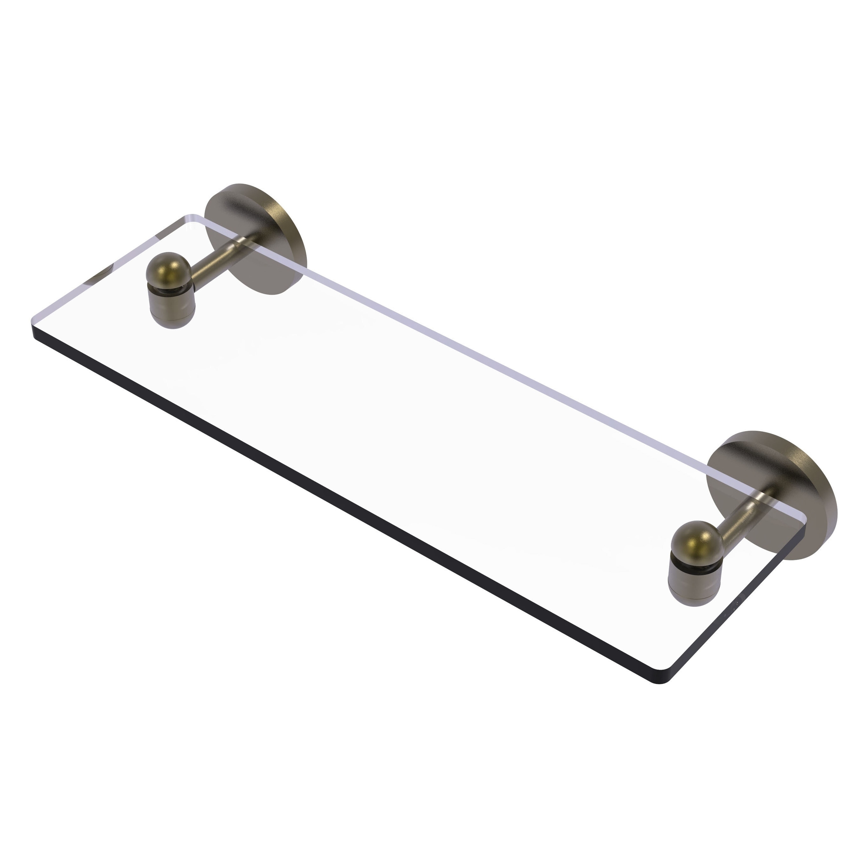Allied Brass TA-1/16-ABR Tango Antique Brass Wall mount Bathroom Shelf ( 16-in x 2.75-in x 5-in )