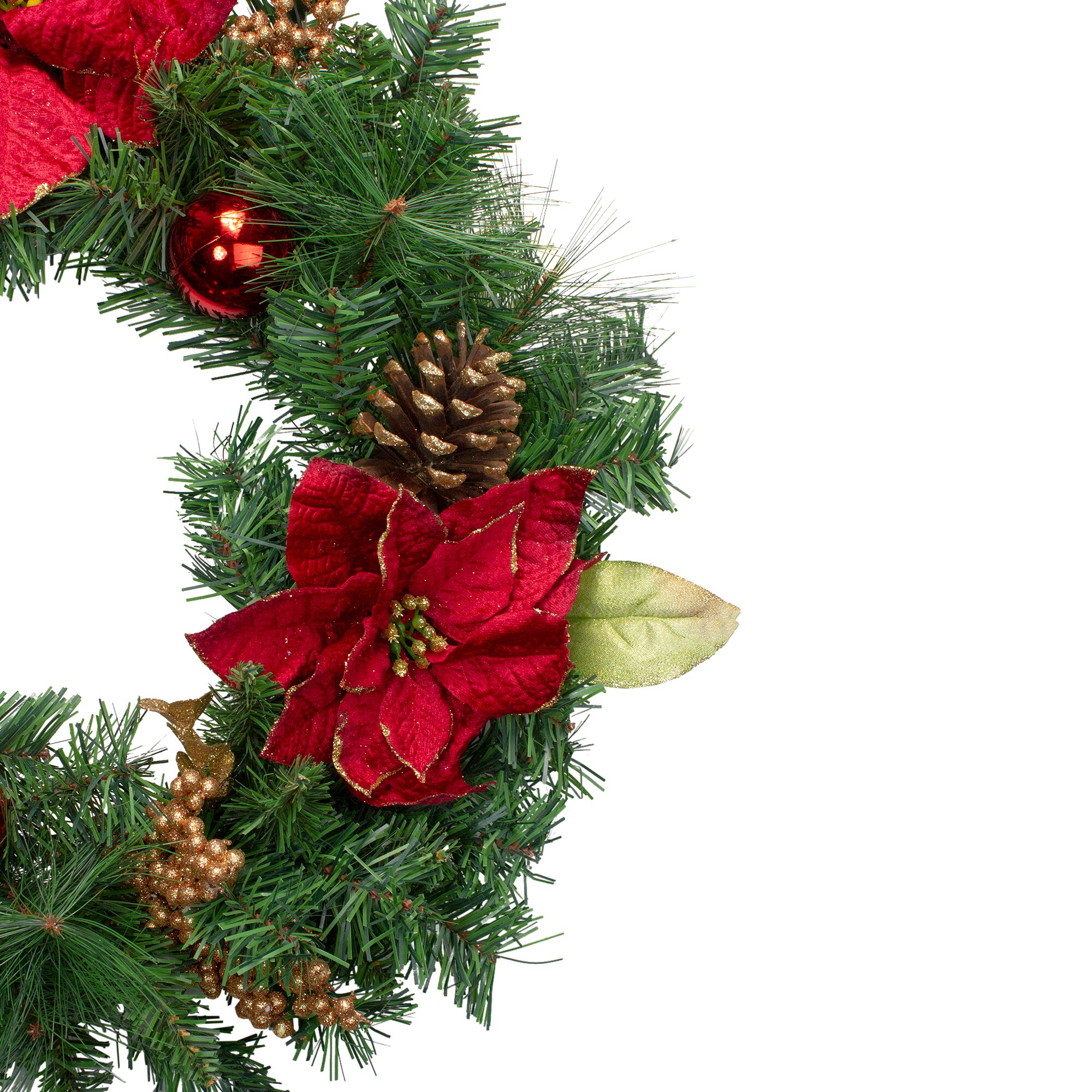 Northlight 24-in Indoor Green Artificial Christmas Wreath at Lowes.com