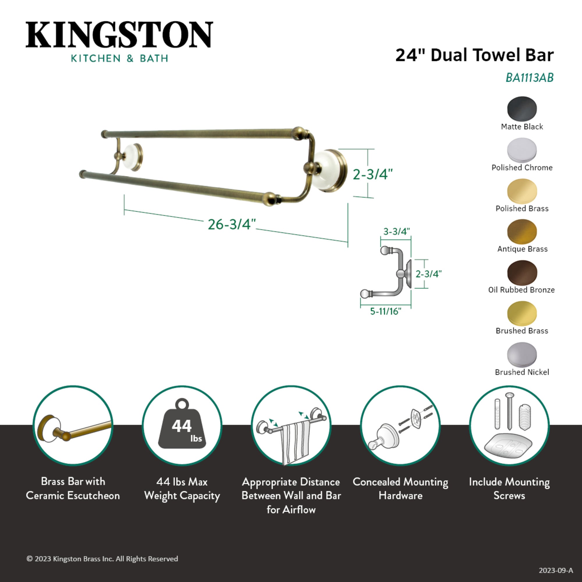 Kingston Brass WL11131 d060350 - View #3