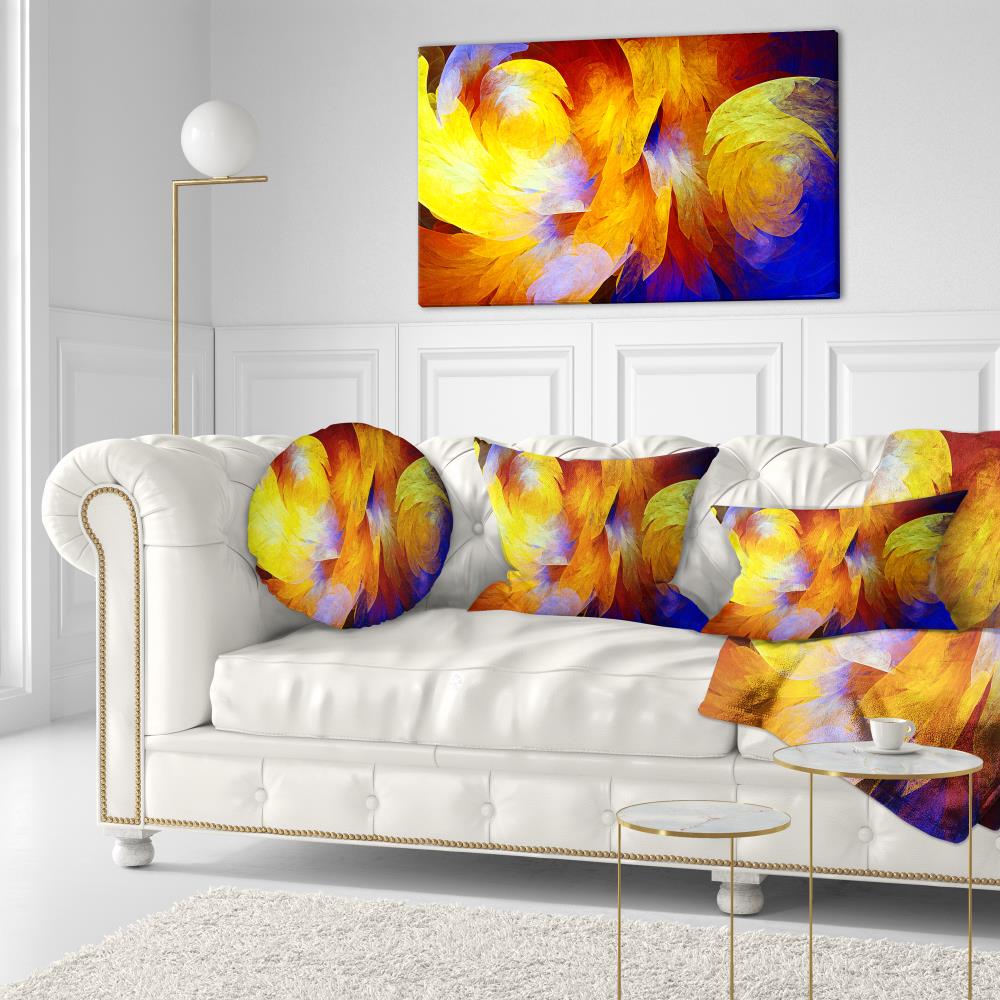 Designart CU15803-12-20 12-in x 20-in Yellow Indoor Decorative Pillow