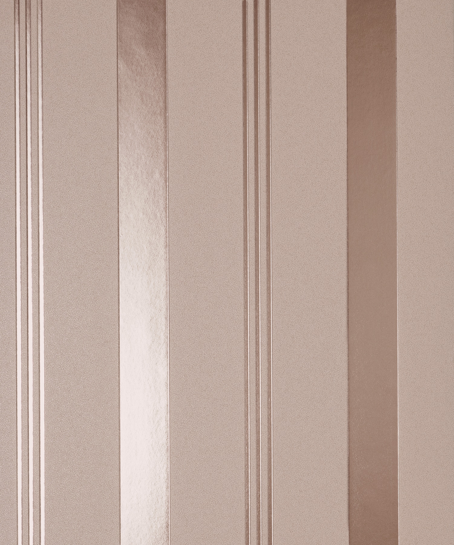 Fine Decor FD42799 Medley 57.5-Sq. Feet Rose Gold Paper Stripes Unpasted Wallpaper