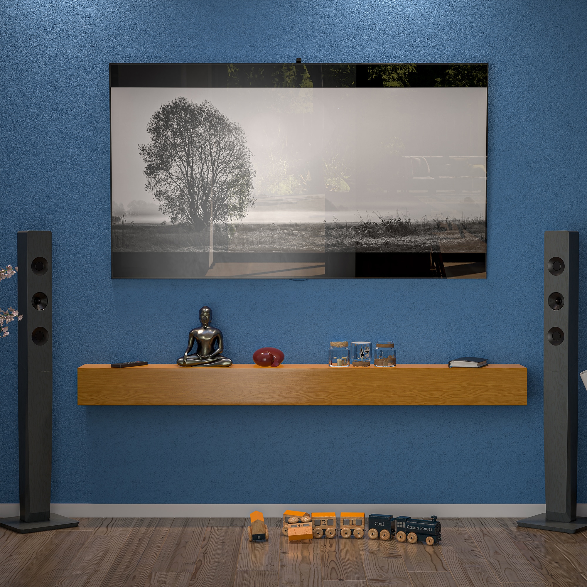 Gaierptone CRXQGHYMY5X Wall-Mounted-Shelving - View #3