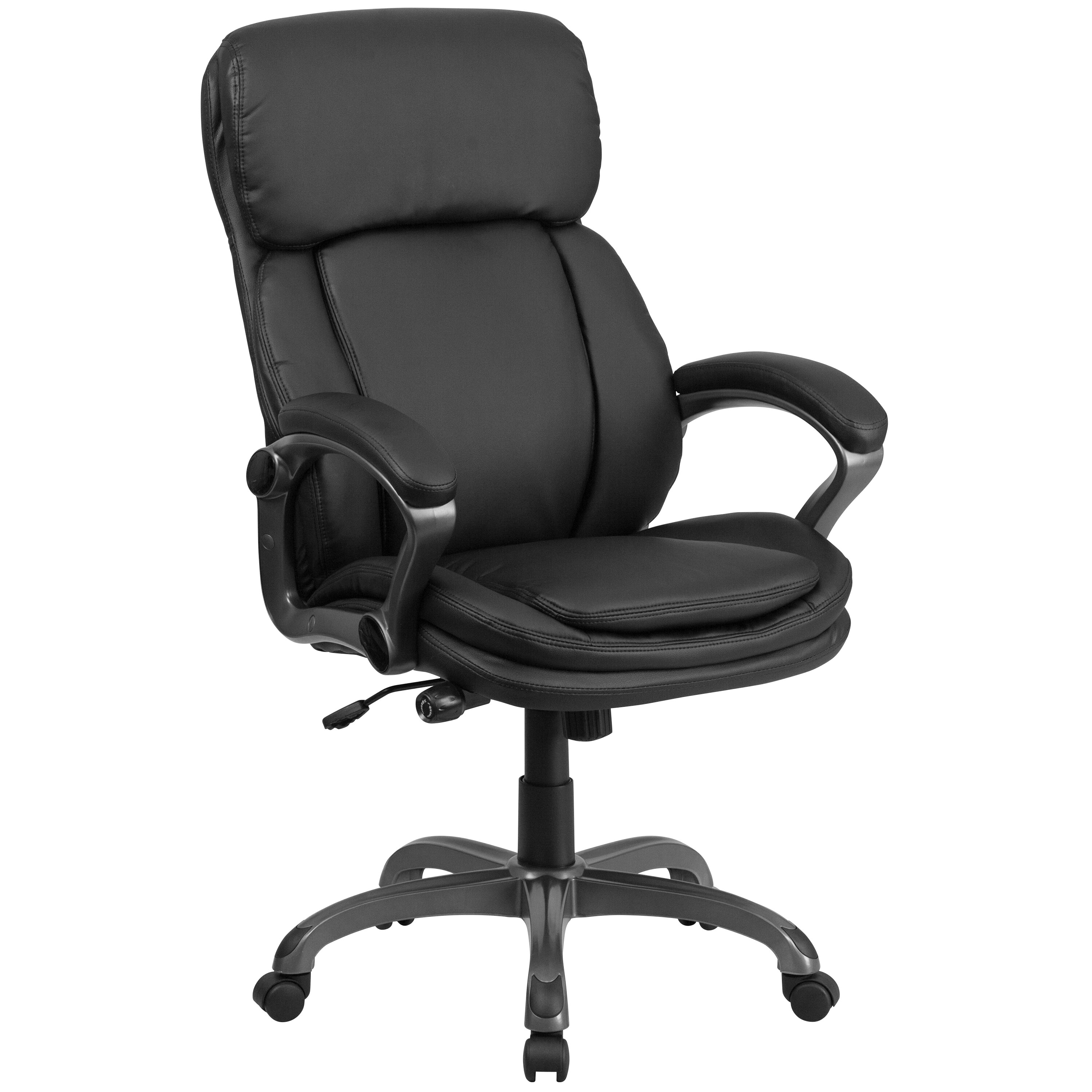 flash furniture black contemporary adjustable height swivel executive chair