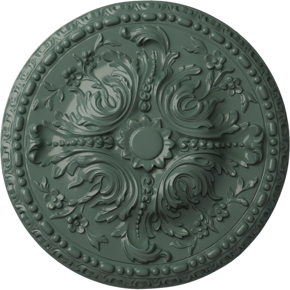 Ekena Millwork CM20AMCBF Amelia 19.625-in W x 19.625-in L Painted Cloud Burst Polyurethane Whole Ceiling Medallion