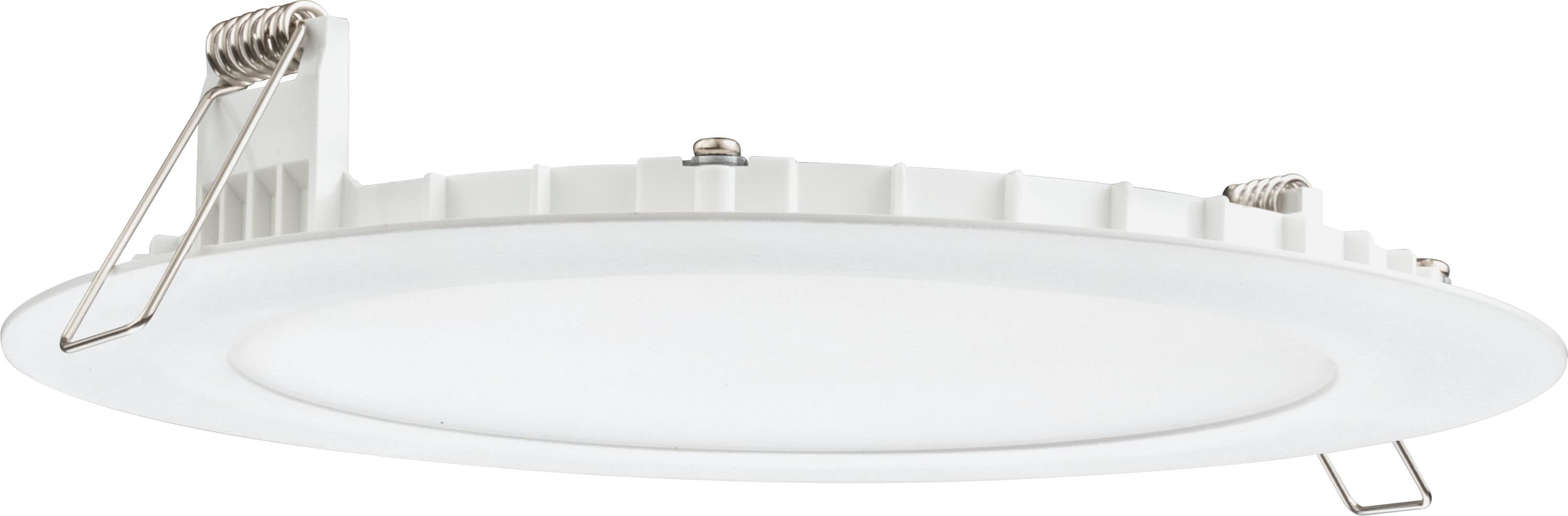 Juno Matte White 6-in 970-Lumen Switchable Round Dimmable LED