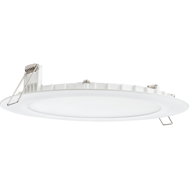 Juno Matte White 6-in 970-Lumen Switchable Round Dimmable LED Canless  Recessed Downlight (6-Pack) in the Recessed Downlights department at