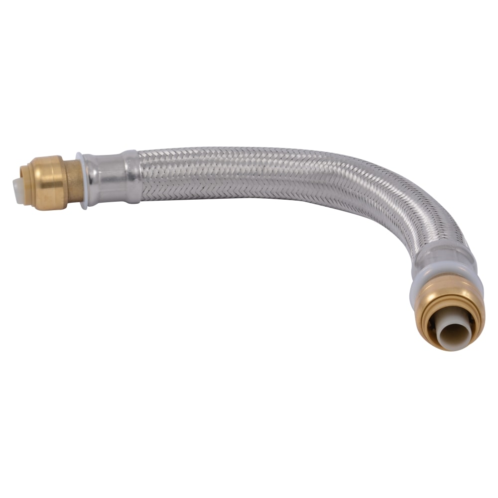 Multi-Purpose Push-On Hose End Connection, 1/2 in. Stainless Steel