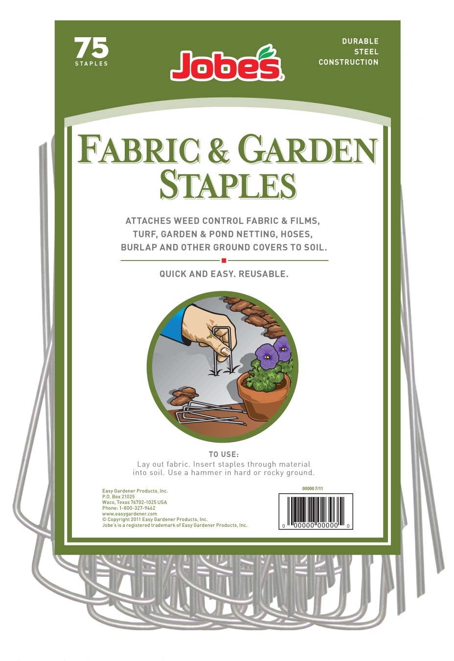 Greenscapes 75-Pack 4-in Steel Landscape Fabric Pins at