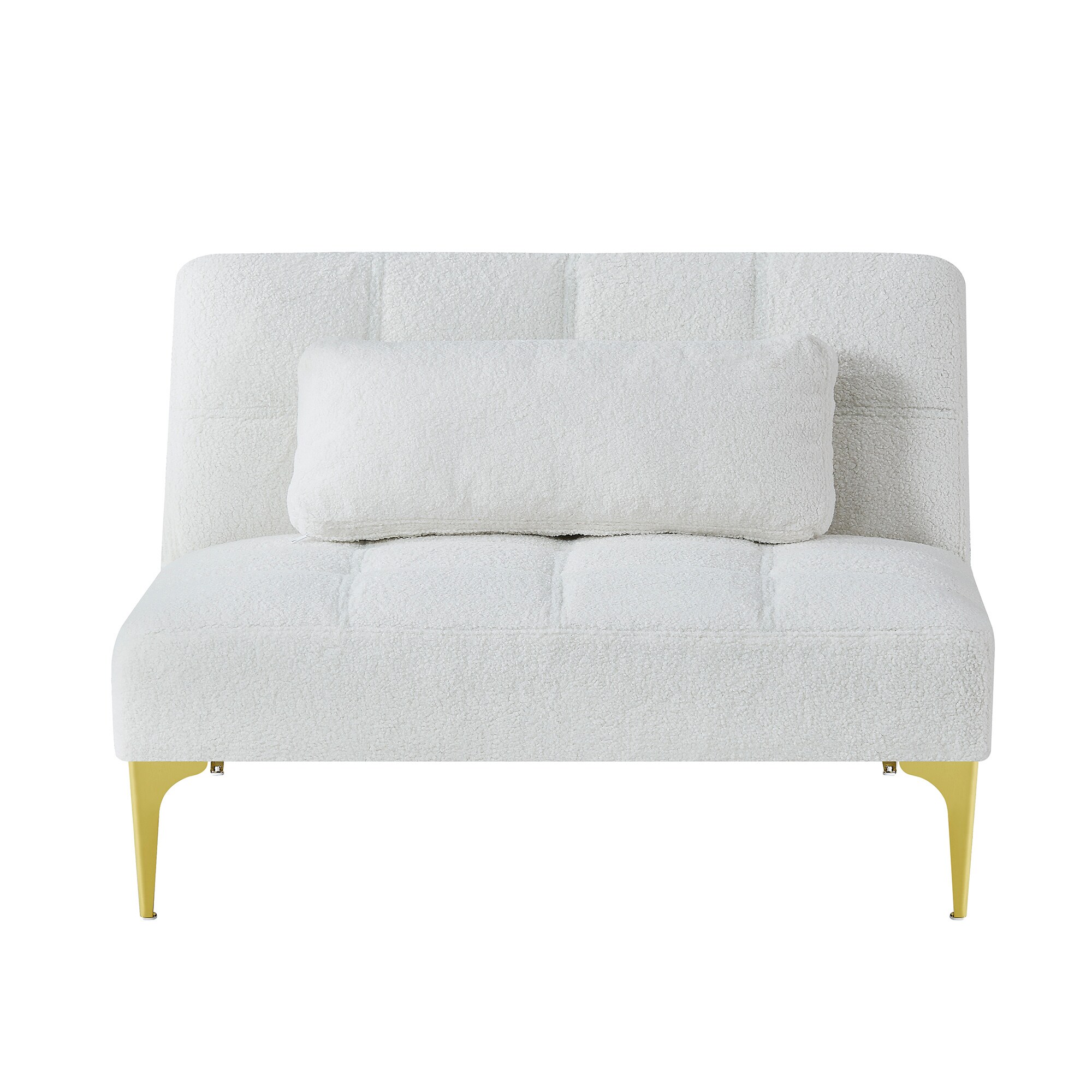 Bybafun YD4800003 White Contemporary/Modern Polyester Futon
