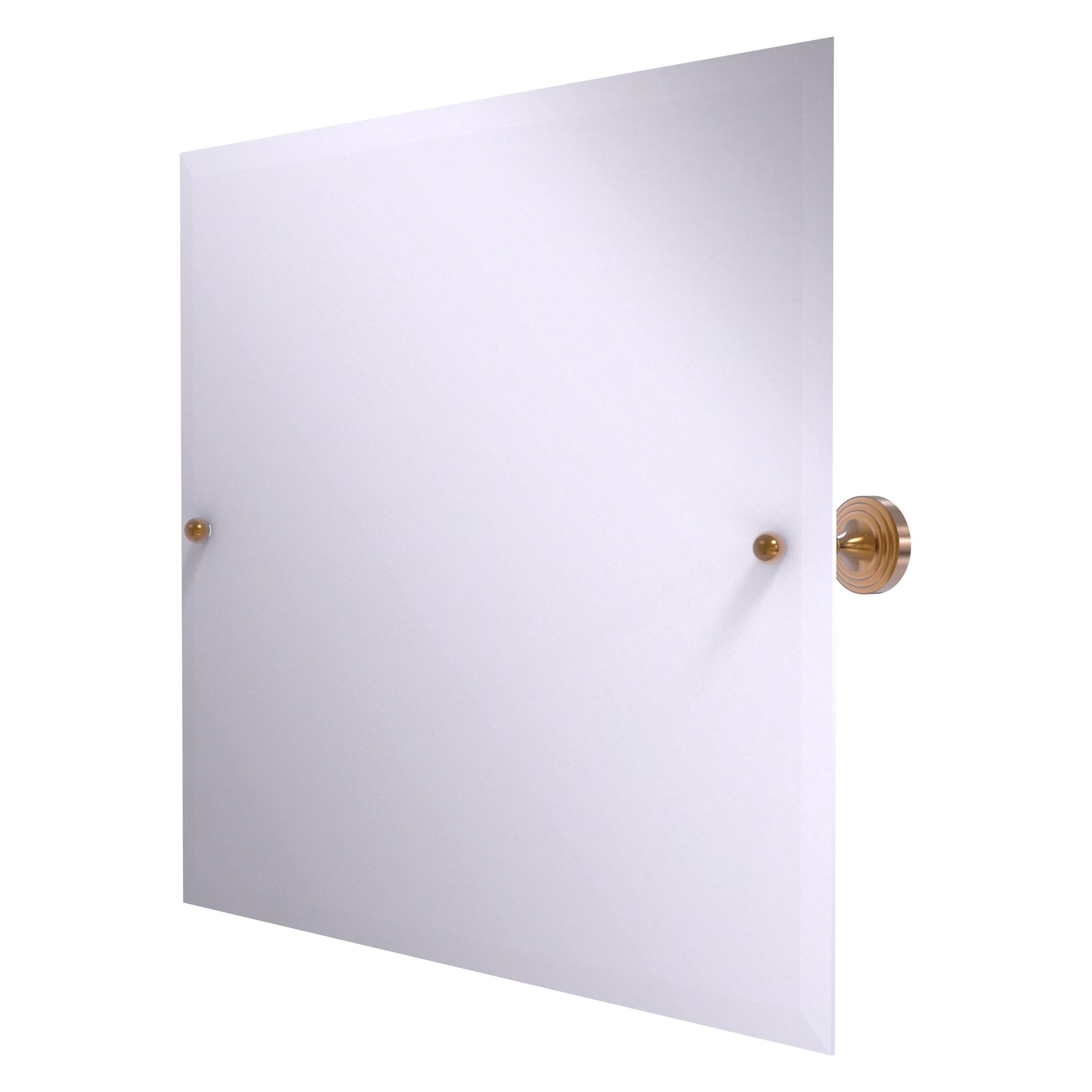 Allied Brass SG-93-BBR Sag Harbor 22-Inches x 3.6-Inches Beveled Frameless Rectangle Tilting Bathroom Vanity Mirror ( Brushed Bronze )